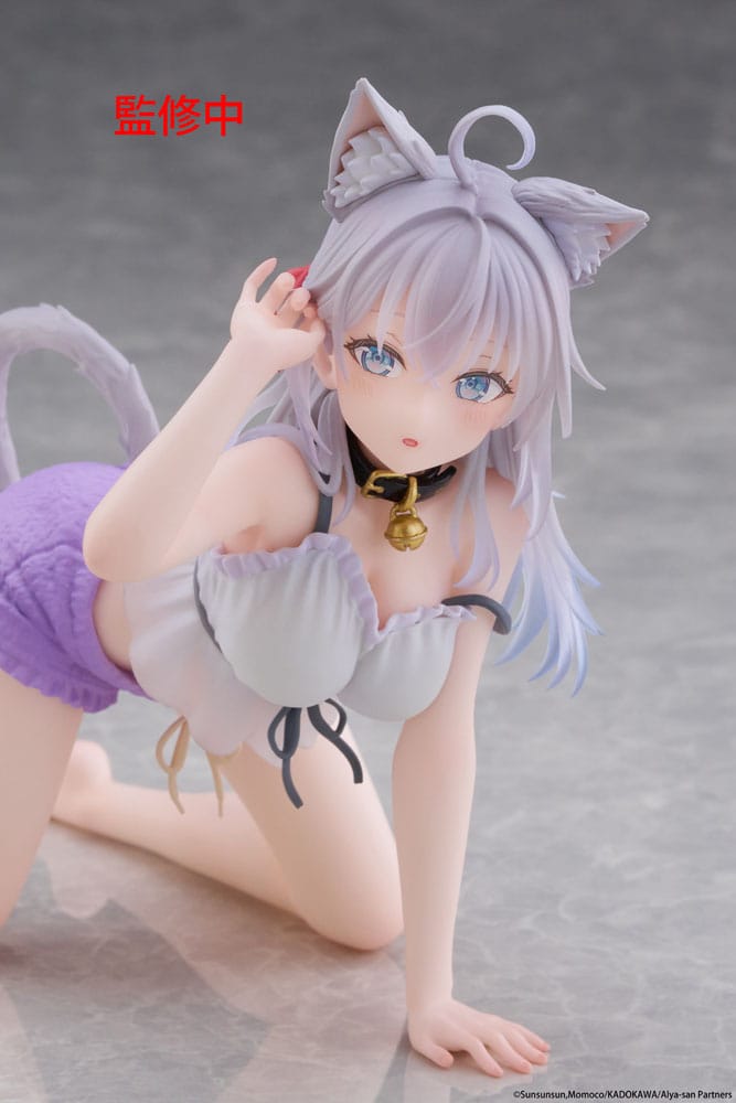 Alya Sometimes Hides Her Feelings in Russian PVC Statue Desktop Cute Figure Alya Cat Ear Roomwear Ver. 13 cm - M 6