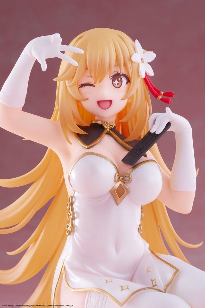 A Certain Scientific Railgun PVC Statue Desktop Cute Figure Misaki Shokuho Chinese Dress Ver. 13 cm - M 6