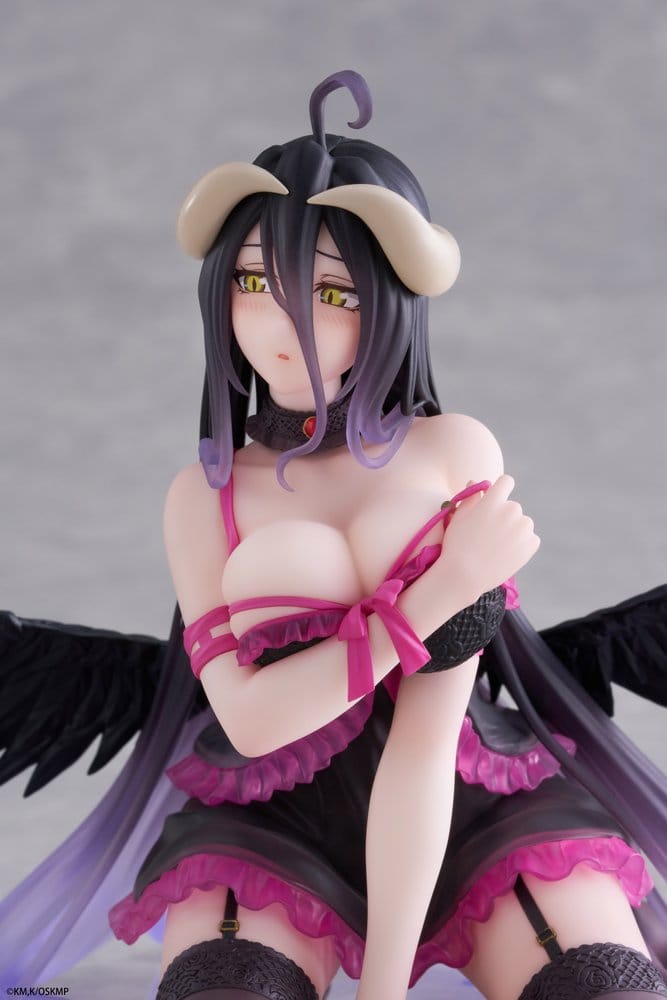 Overlord Desktop Cute PVC Figure Albedo Negligee Ver. 13 cm - M 6
