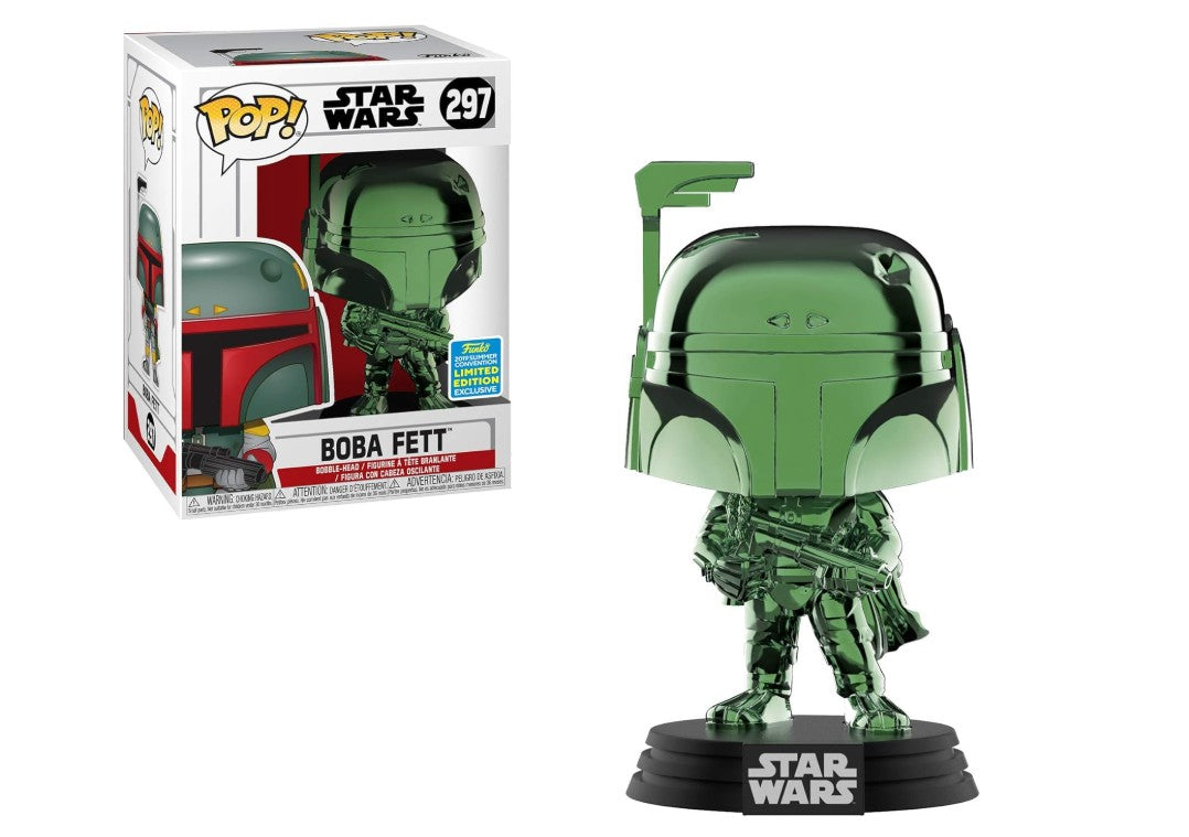 Star Wars 2019 Summer Convention Limited Edition Exclusive Boba Fett Pop - M 1