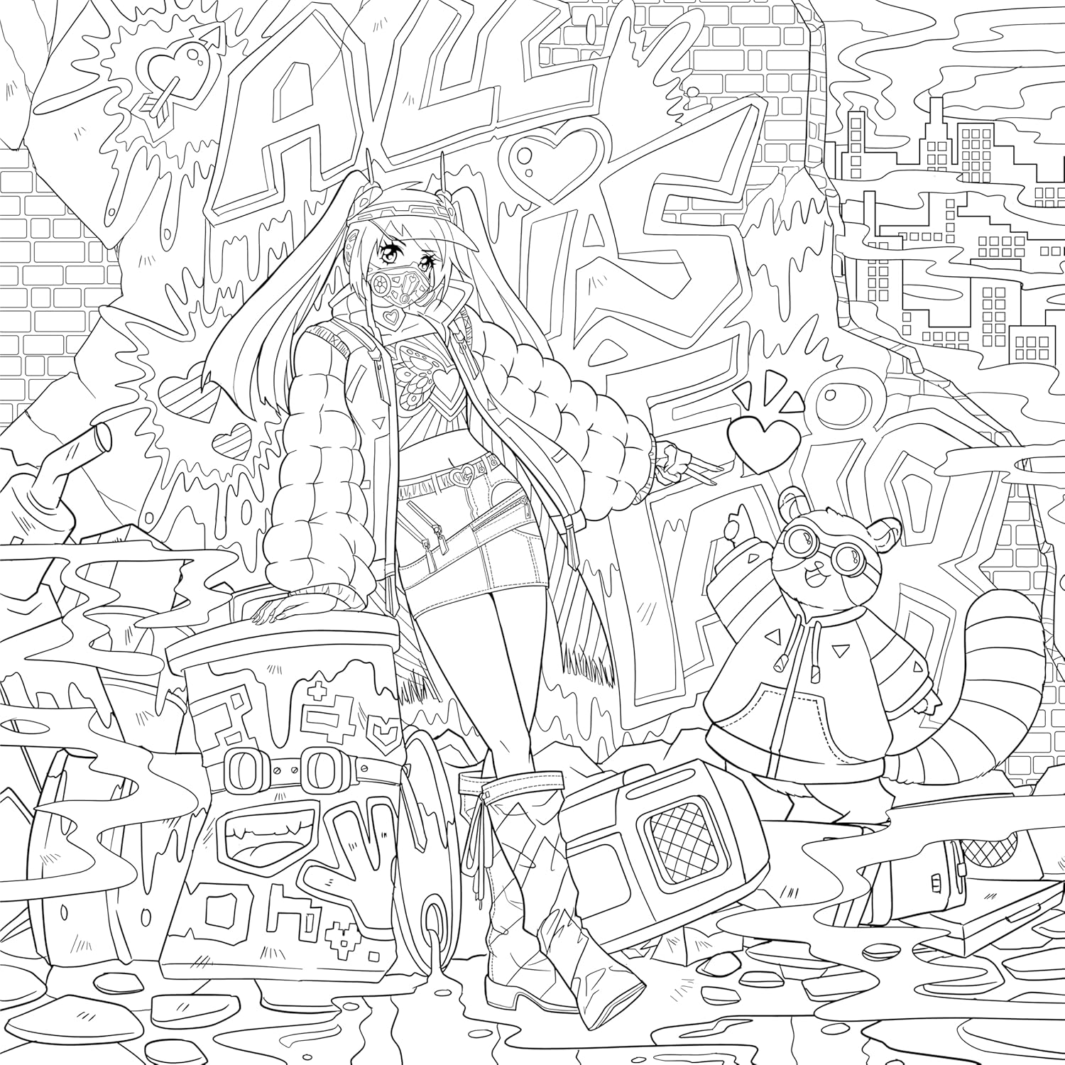 2025 - Love & Dystopia Coloring Book - M - ENG 5