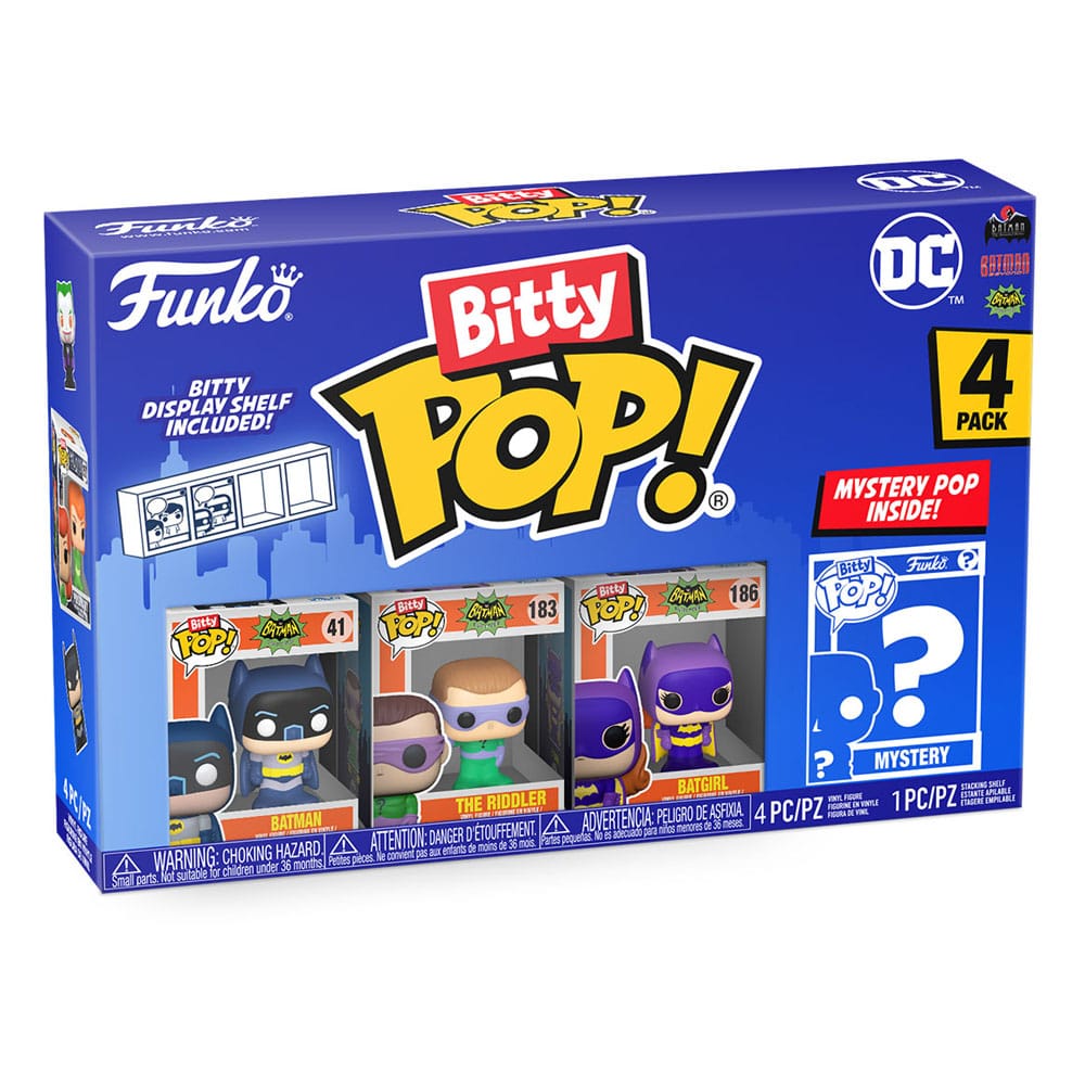 DC Bitty Pop! Vinyl Figure 4-Pack Batman Adam West 2,5 cm - M 1