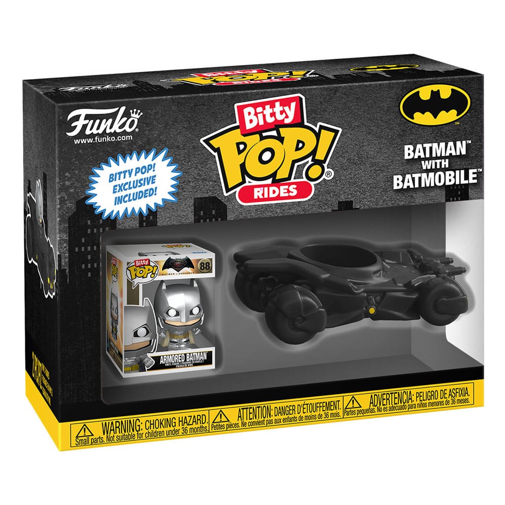 DC Comics Bitty Pop! Batman w/Batmobile 2,5 cm - M 1
