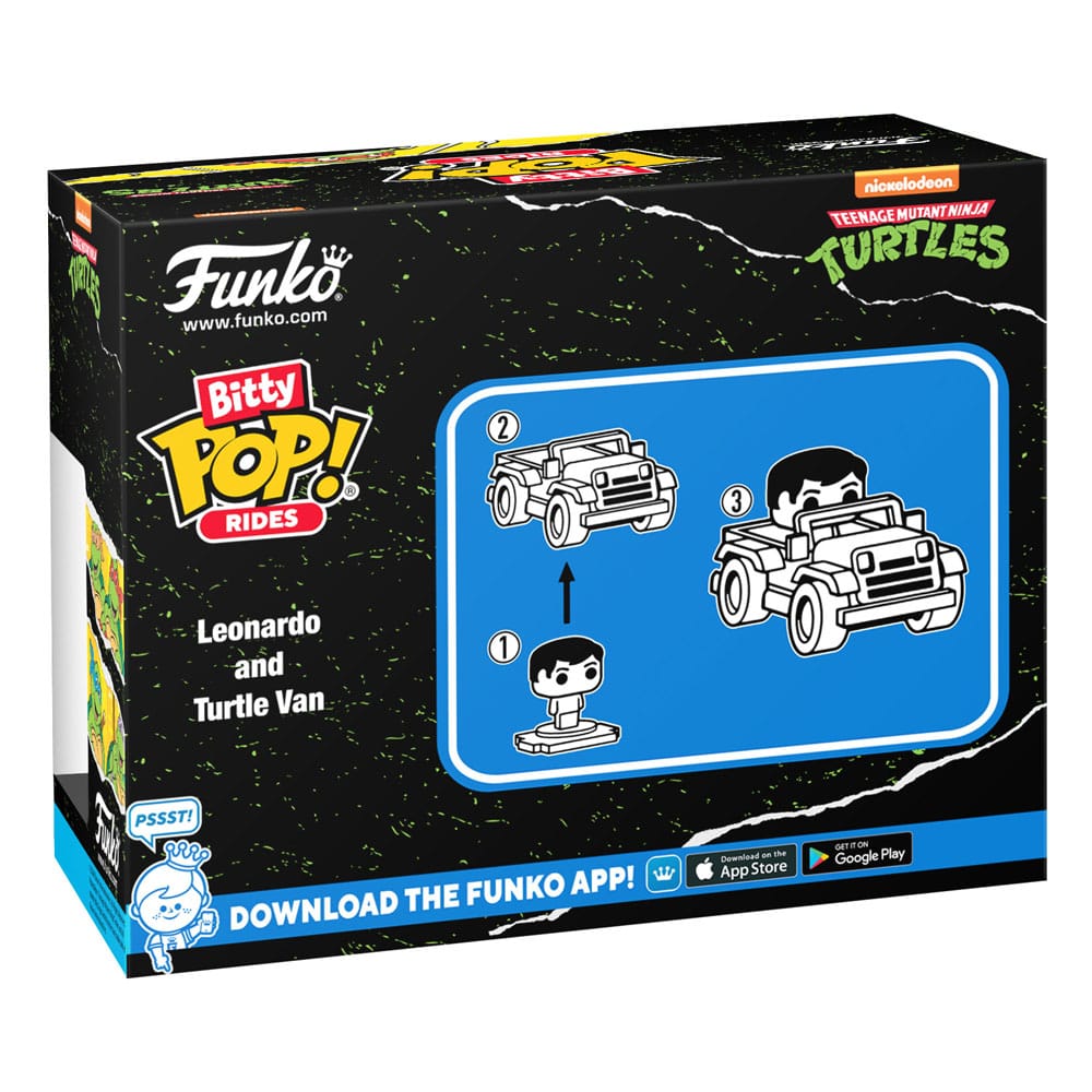 TMNT Pop! Rides Vinyl Figure Leonardo w/Van 2,5 cm - M 3