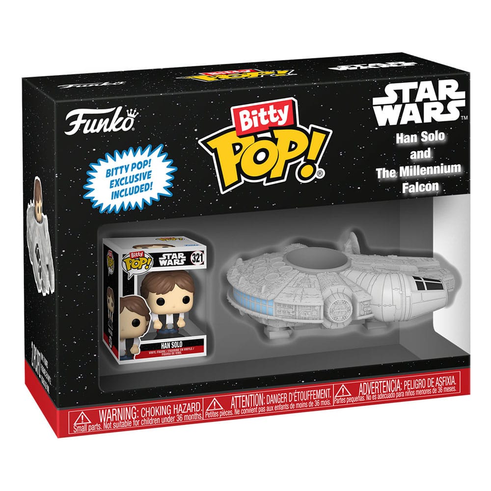 Star Wars Bitty Pop! Han Solo w/Millenium Falcon 2,5 cm 1