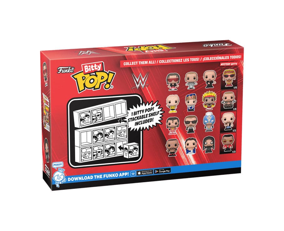 WWE Bitty Pop! Vinyl Figure 4-Pack Bret Hart 2,5 cm - M 3