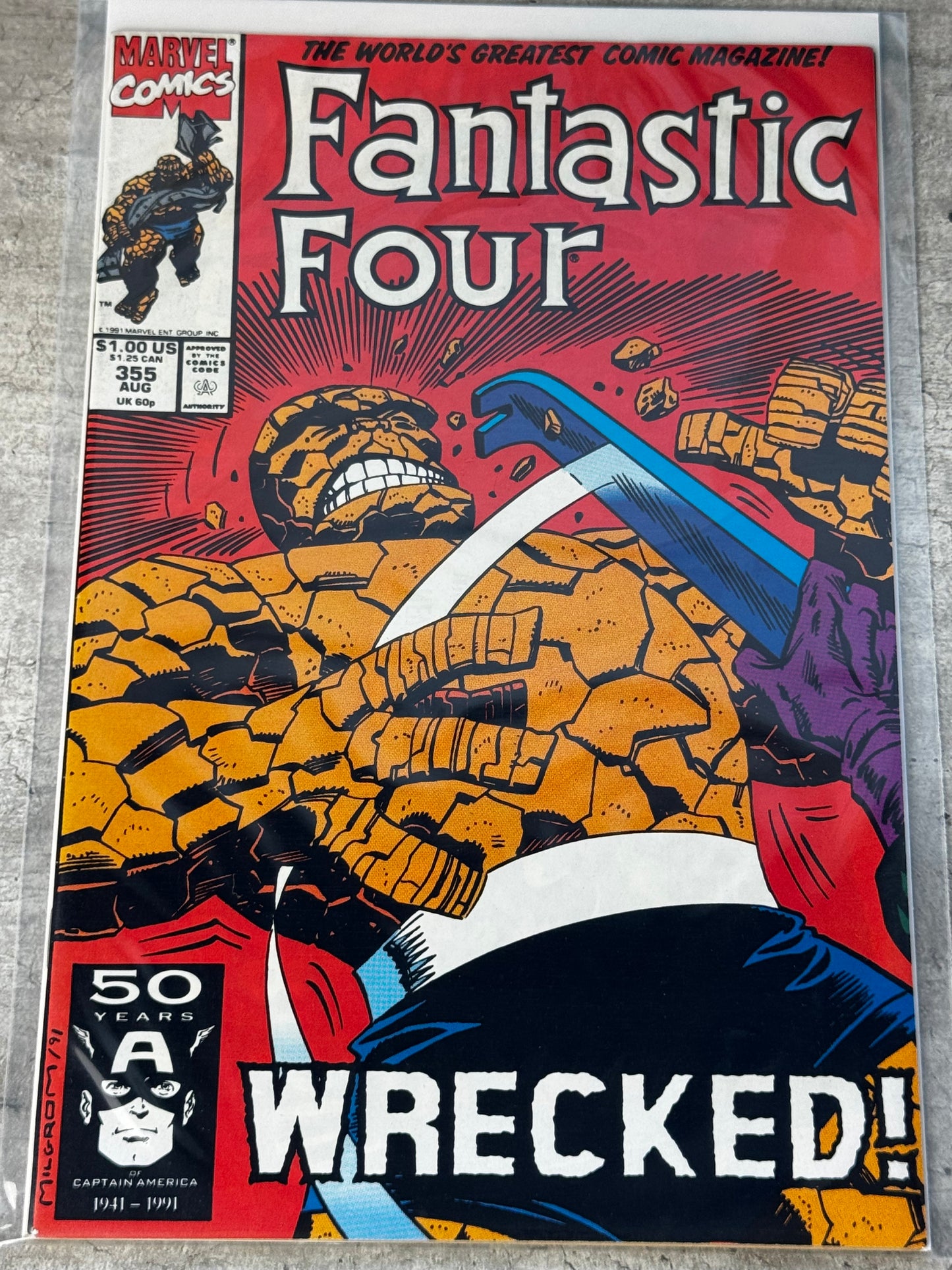 1991 - Fantastic Four, Vol. 1 #355 Var. A - Rage - NM- - ENG 1