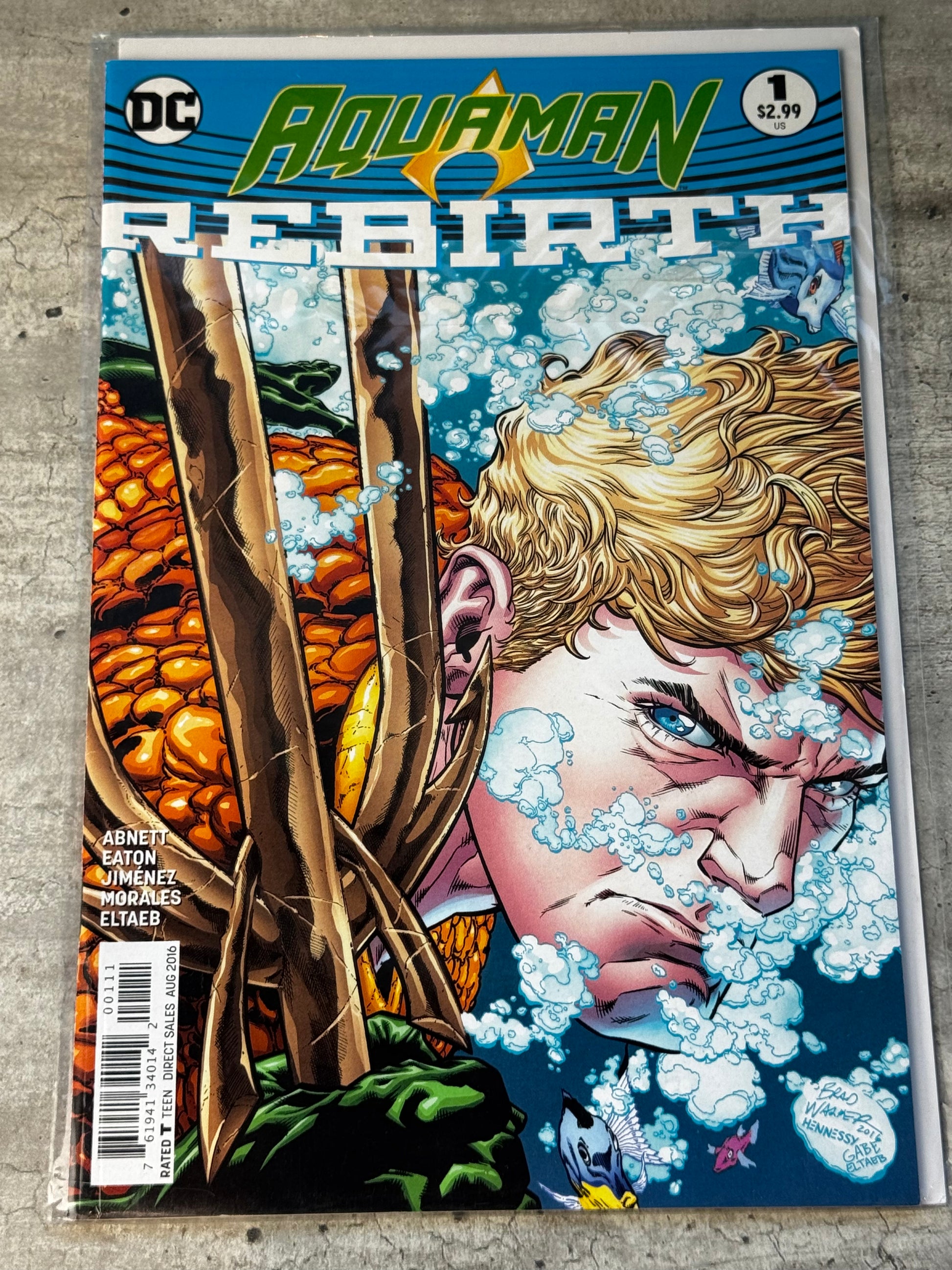 2016 - Aquaman: Rebirth #1 Var. A - NM+ - ENG 1