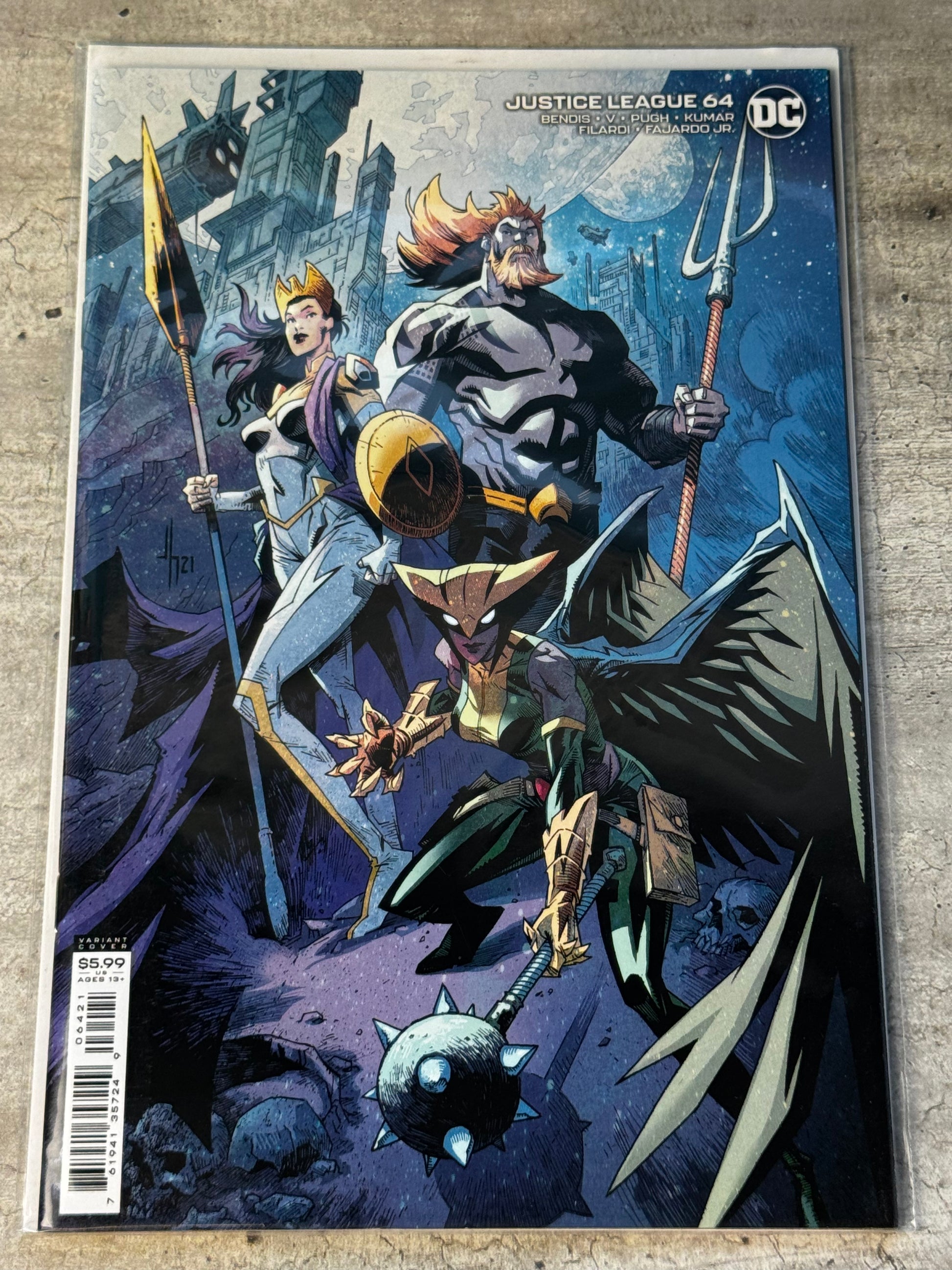 2021 - Justice League, Vol. 3 #64 Var. B - NM+ - ENG 1
