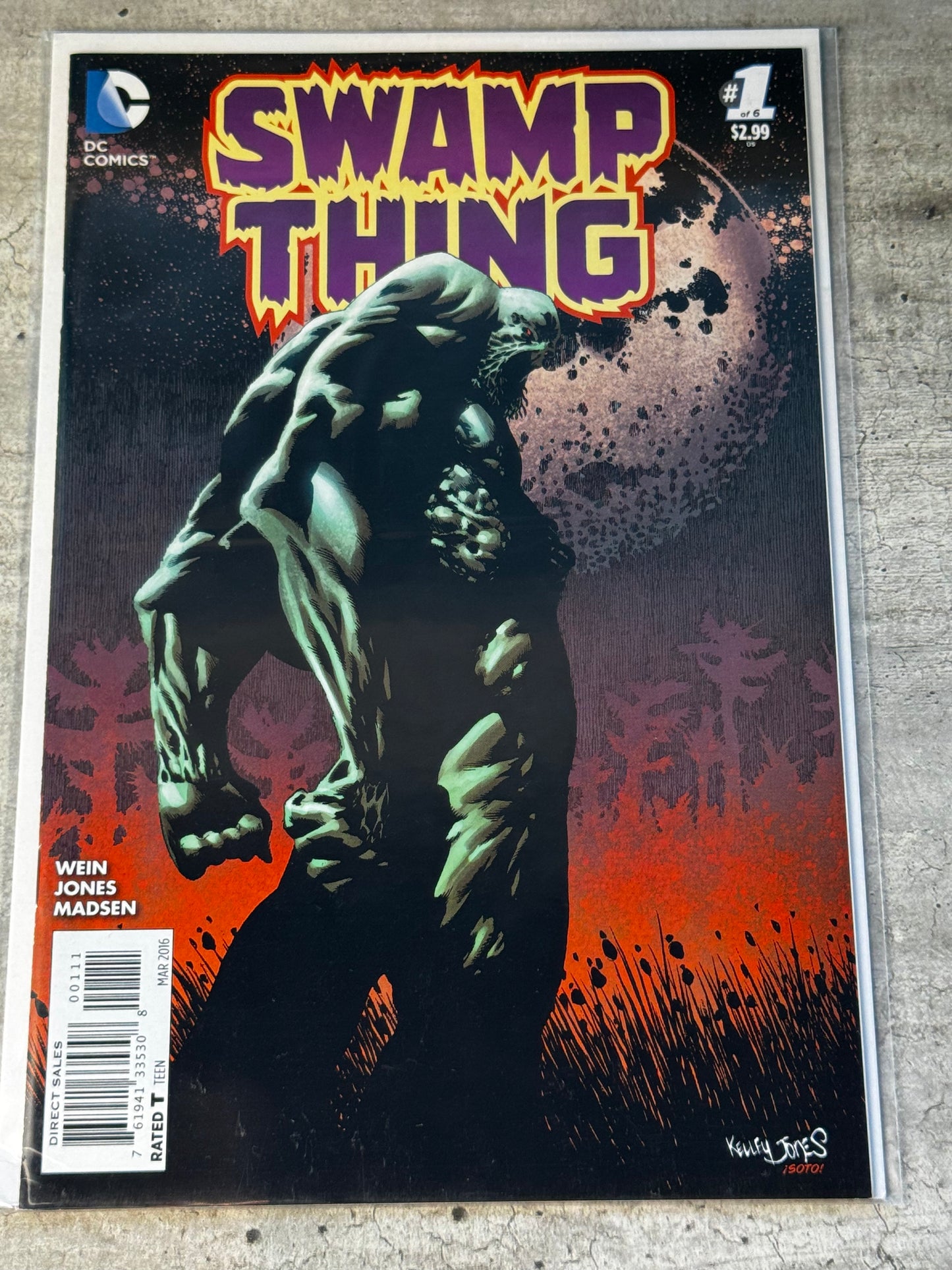 2016 - Swamp Thing, Vol. 6 #1 Var. A - The Dead Don't Sleep - NM+ - ENG 1