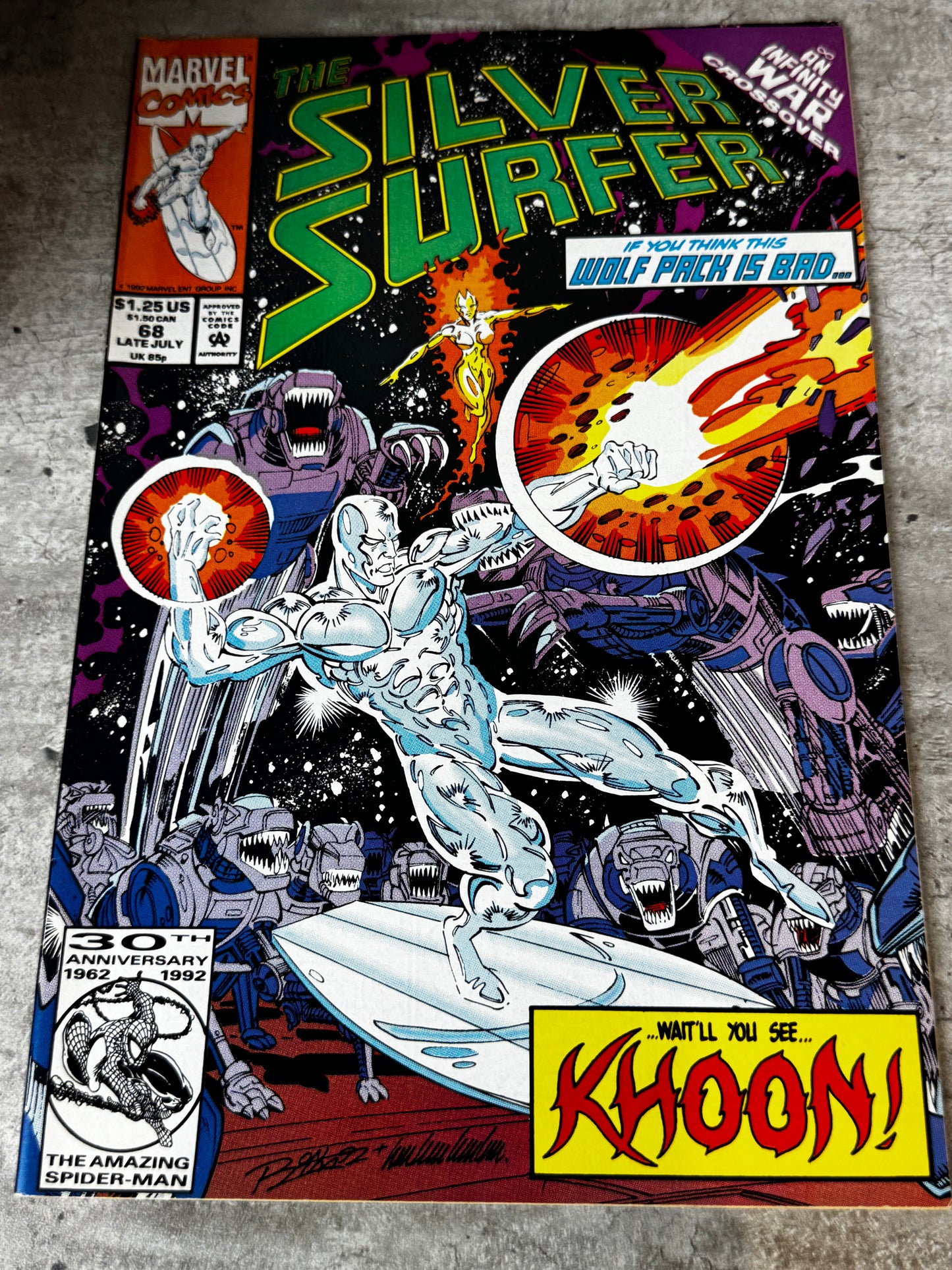 1992 - Marvel Comics - Silver Surfer, Vol. 3 #68 - Lost - Var. A - VF/NM - ENG 1