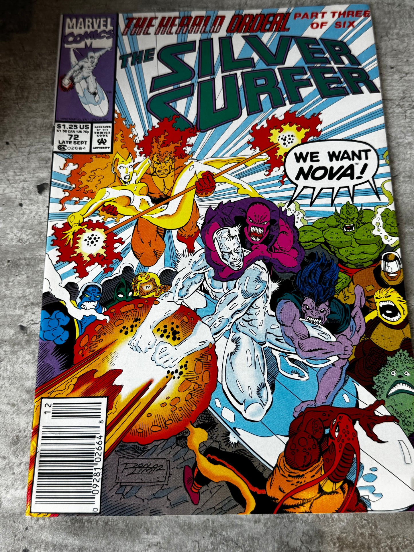 1992 - Marvel Comics - Silver Surfer, Vol. 3 #72 Var. B - NM- - ENG 1