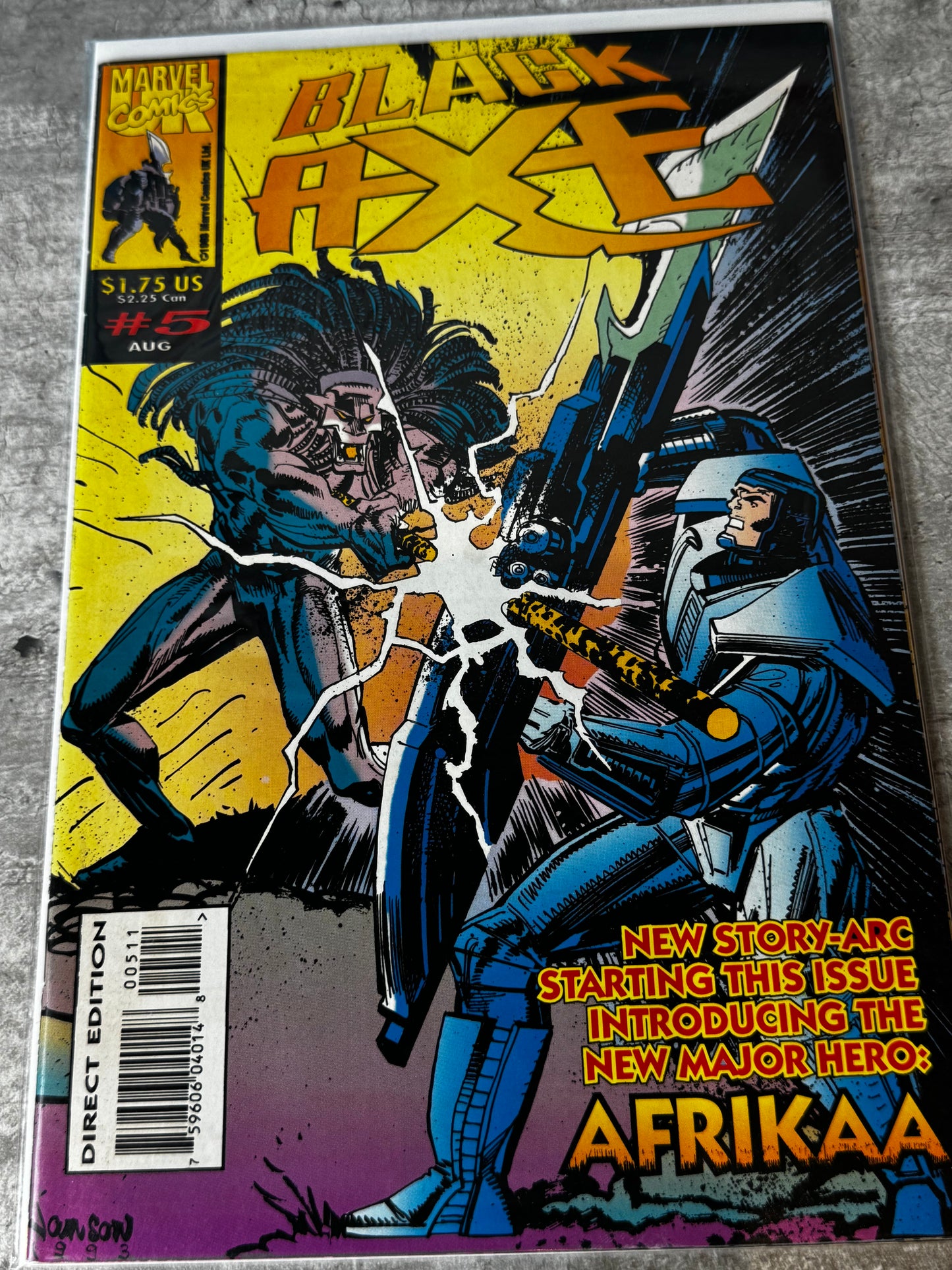 1993 - Marvel Comics - Black Axe #5 - Afrikaa Aflame! - NM- - ENG 1