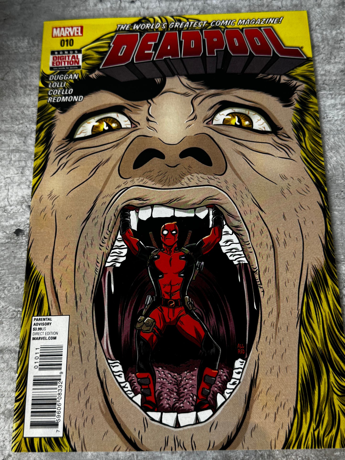 2016 - Marvel Comics - Deadpool, Vol. 5 #10 - Bloody Meet - Var. A - NM - ENG 1