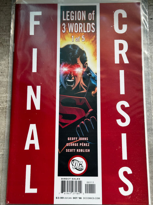 2008 - DC Comics - Final Crisis: Legion of Three Worlds #1 Var. B - NM - ENG 1