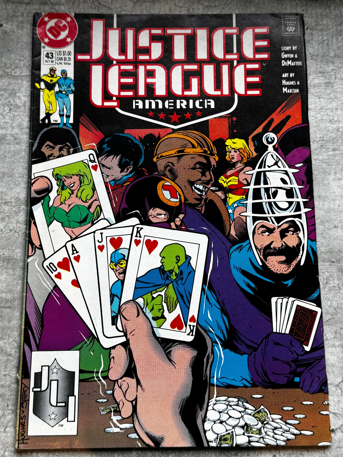 1990 - Justice League / International / America #43 Var. A - VF/NM - ENG 1