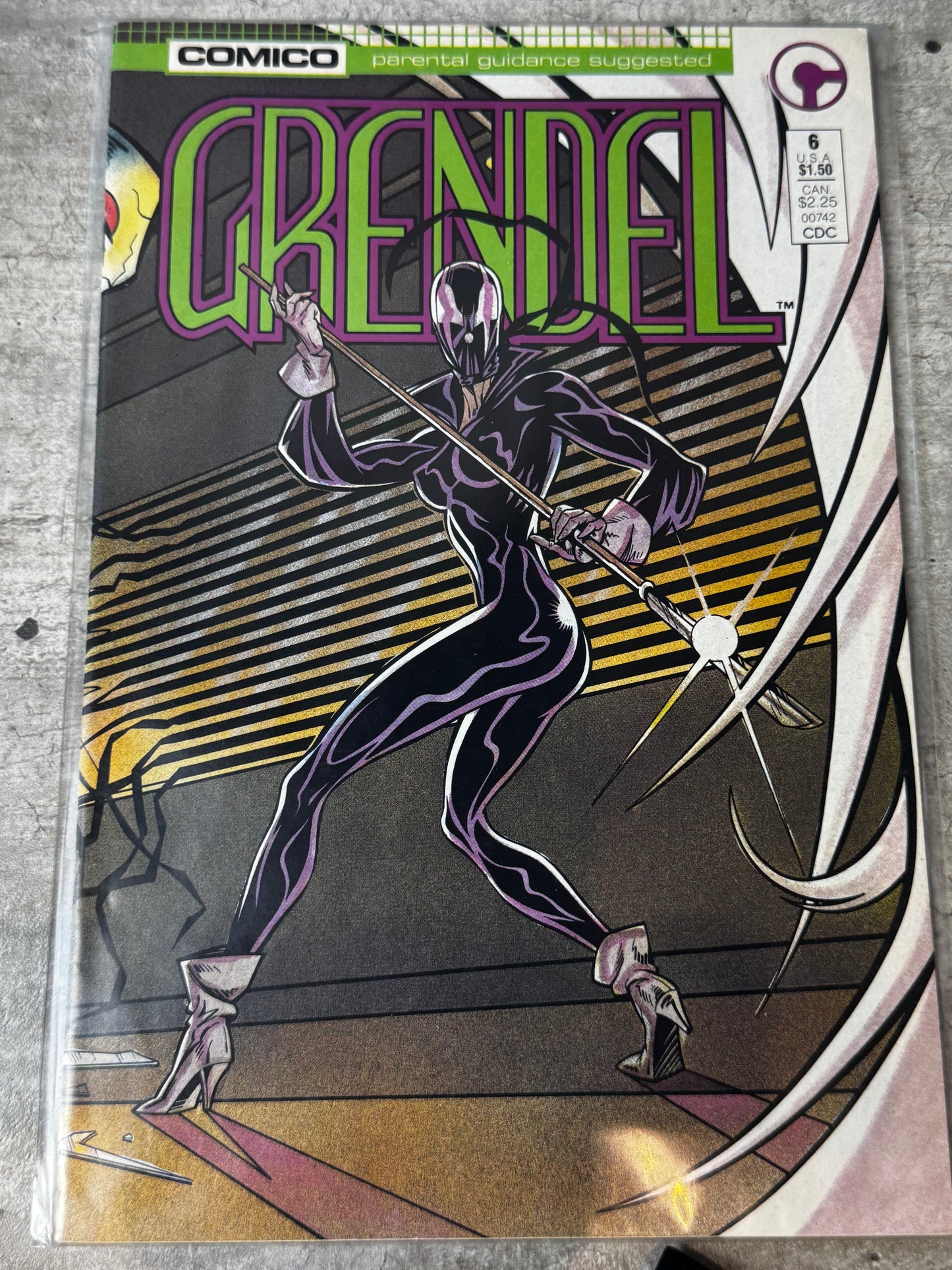 1987 - Comico - Grendel, Vol. 2 #6 - Challenge the Devil - Var. B - NM- - ENG 1