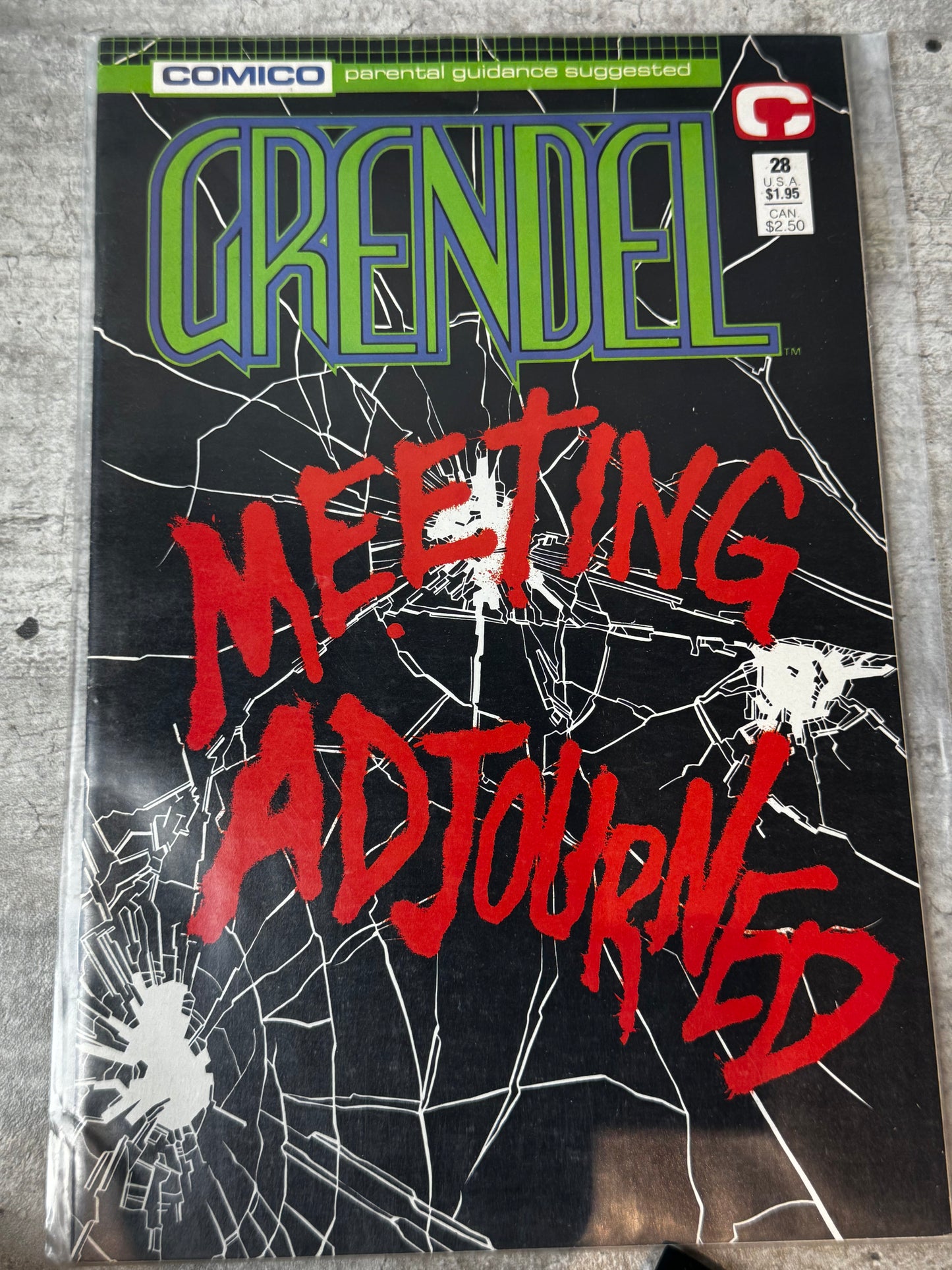 1989 - Comico - Grendel, Vol. 2 #28 - Meeting Adjourned - NM- - ENG 1