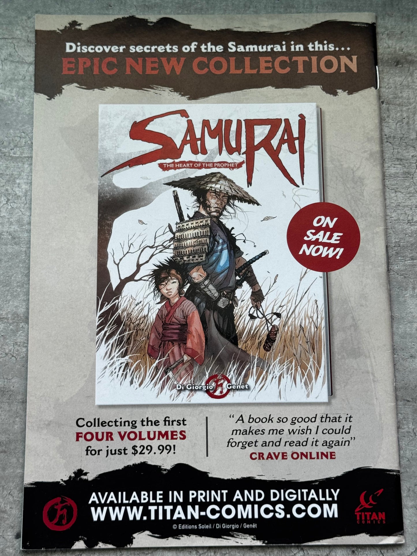 2016 - Samurai: Brothers In Arms #1 Var. A - NM/M - ENG 2
