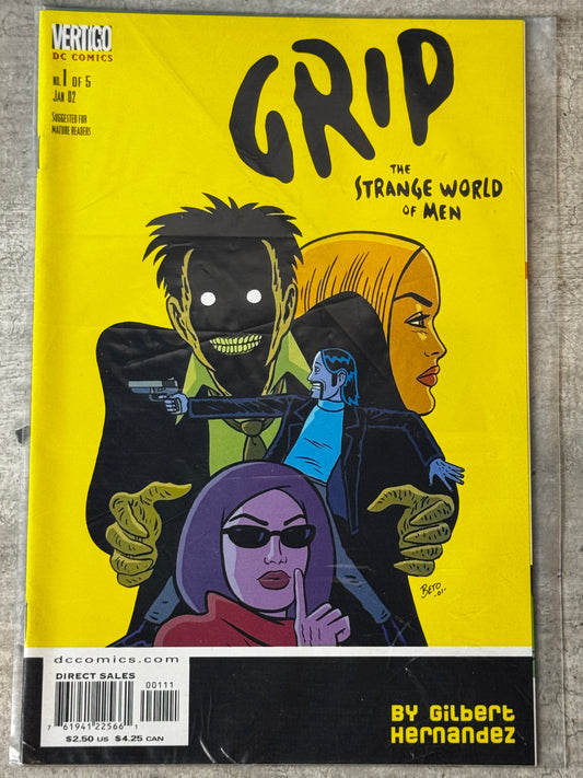 2001 - Grip: The Strange World of Men #1 - Grip Of Fear - NM- - ENG 1