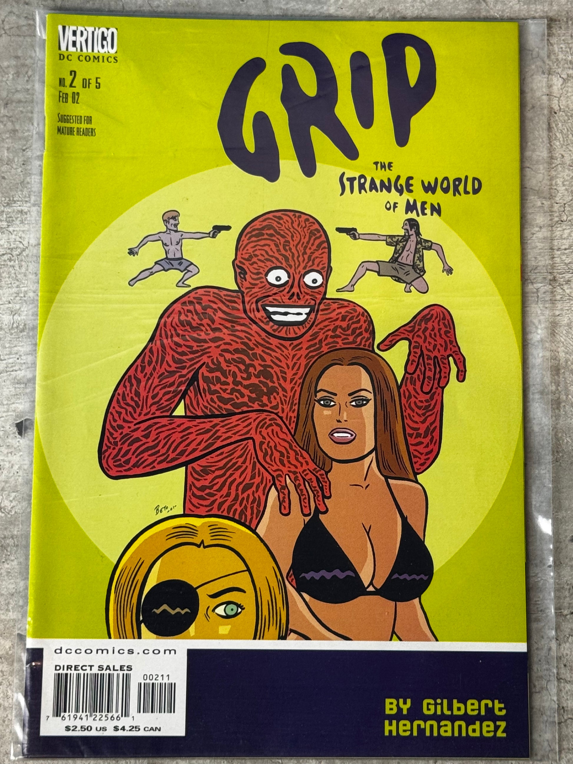 2001 - Grip: The Strange World of Men #2 - Fear And Romance - NM- - ENG 1