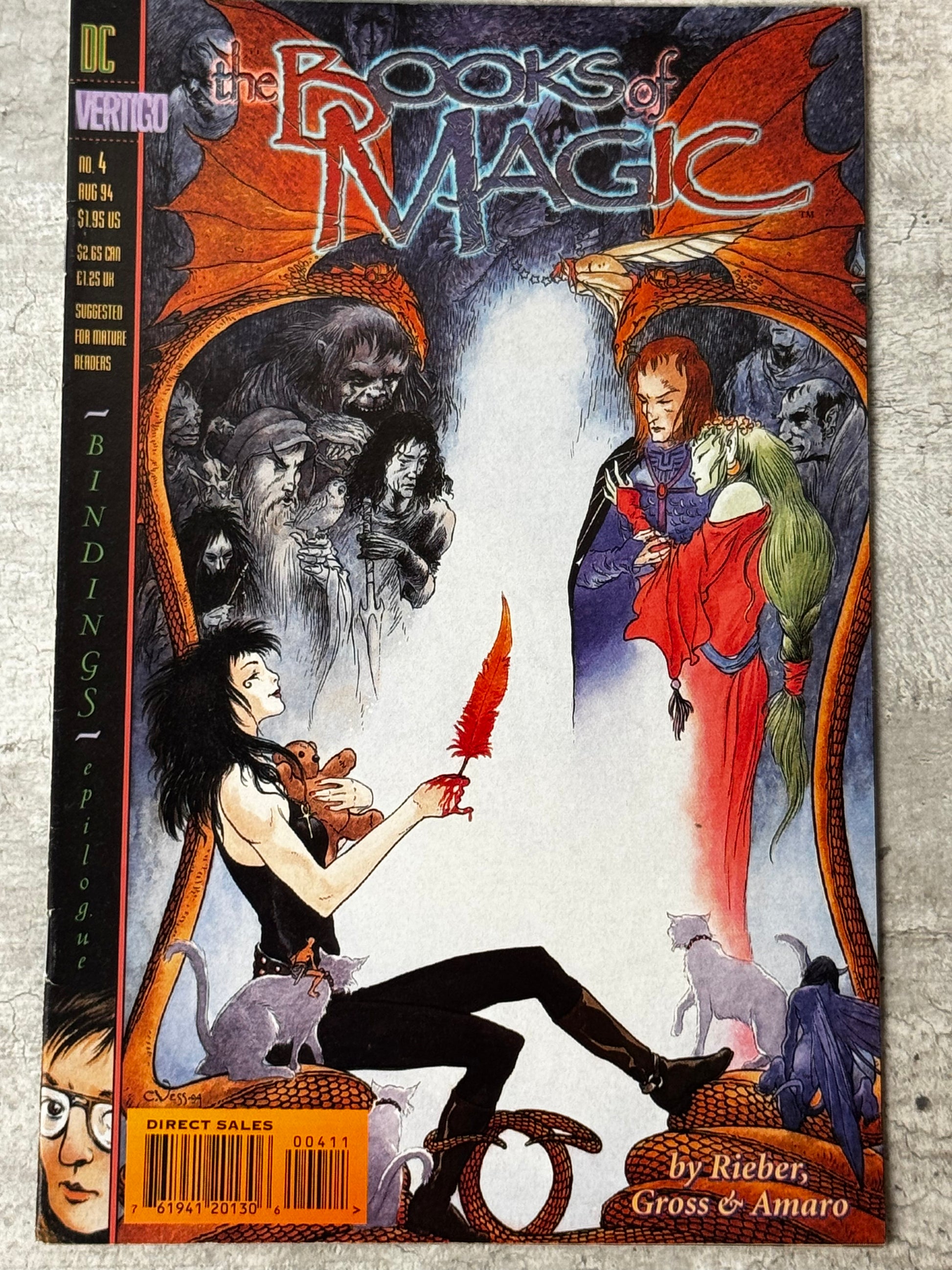 1994 - Books of Magic, Vol. 2 #4 - Epilogue: Lost Causes - NM- - ENG 1