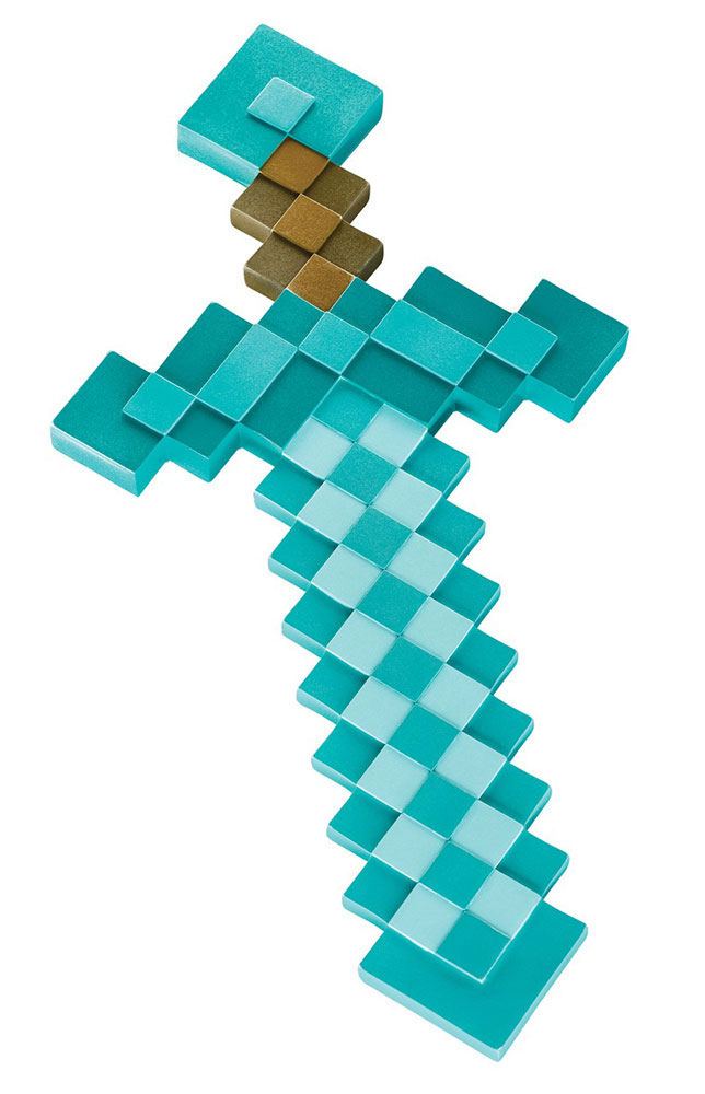 Minecraft Plastic Replica Diamond Sword 51 cm - M 1