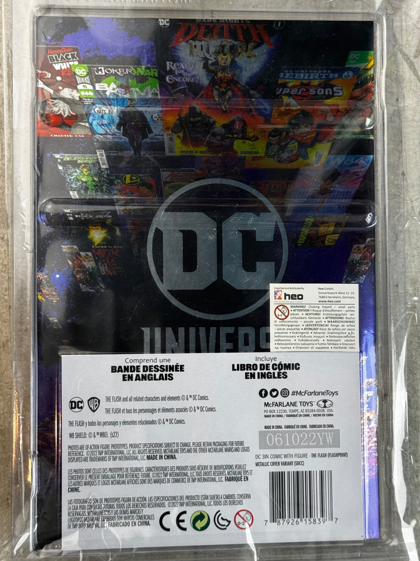 DC McFarlane Toys Page Punchers FLASHPOINT #1 THE FLASH + Figure