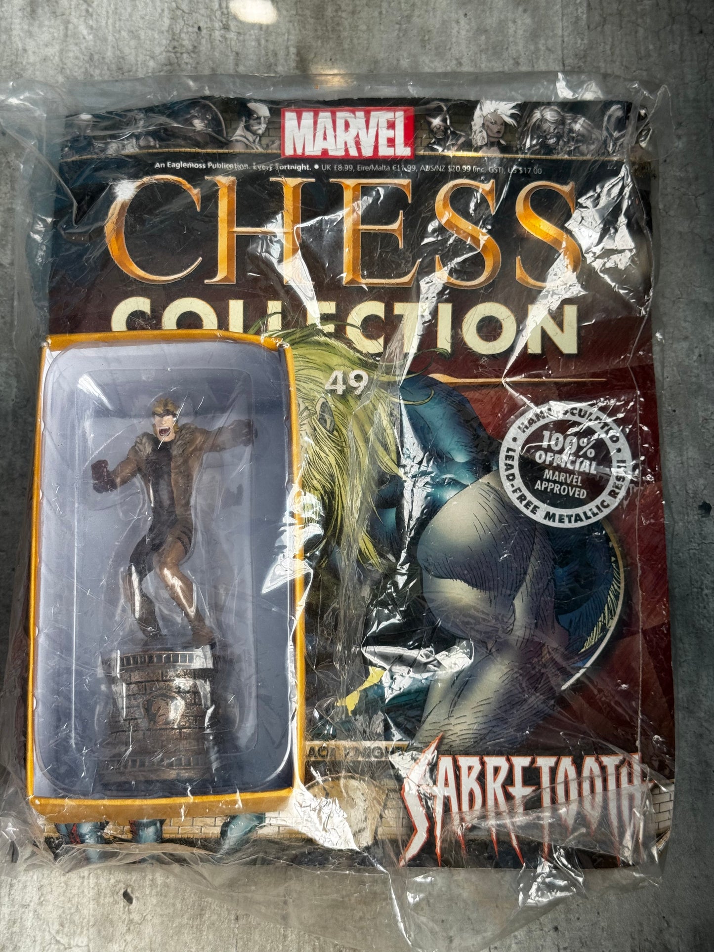 Eaglemoss Marvel Chess with Magazine #49 - Sabretooth - VF- 1