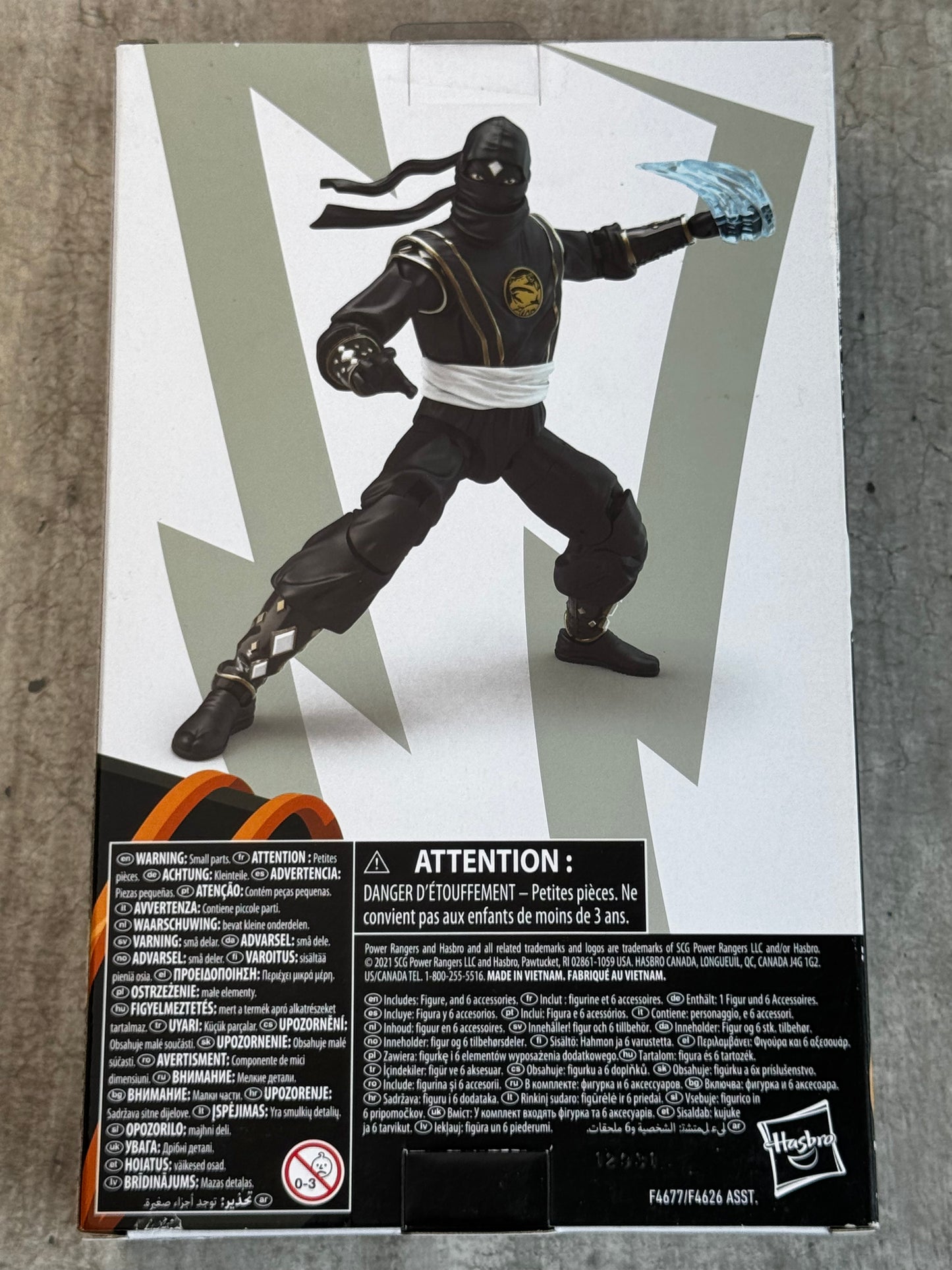 Power Rangers - Mighty Morphin Ninja Black Ranger - VF+