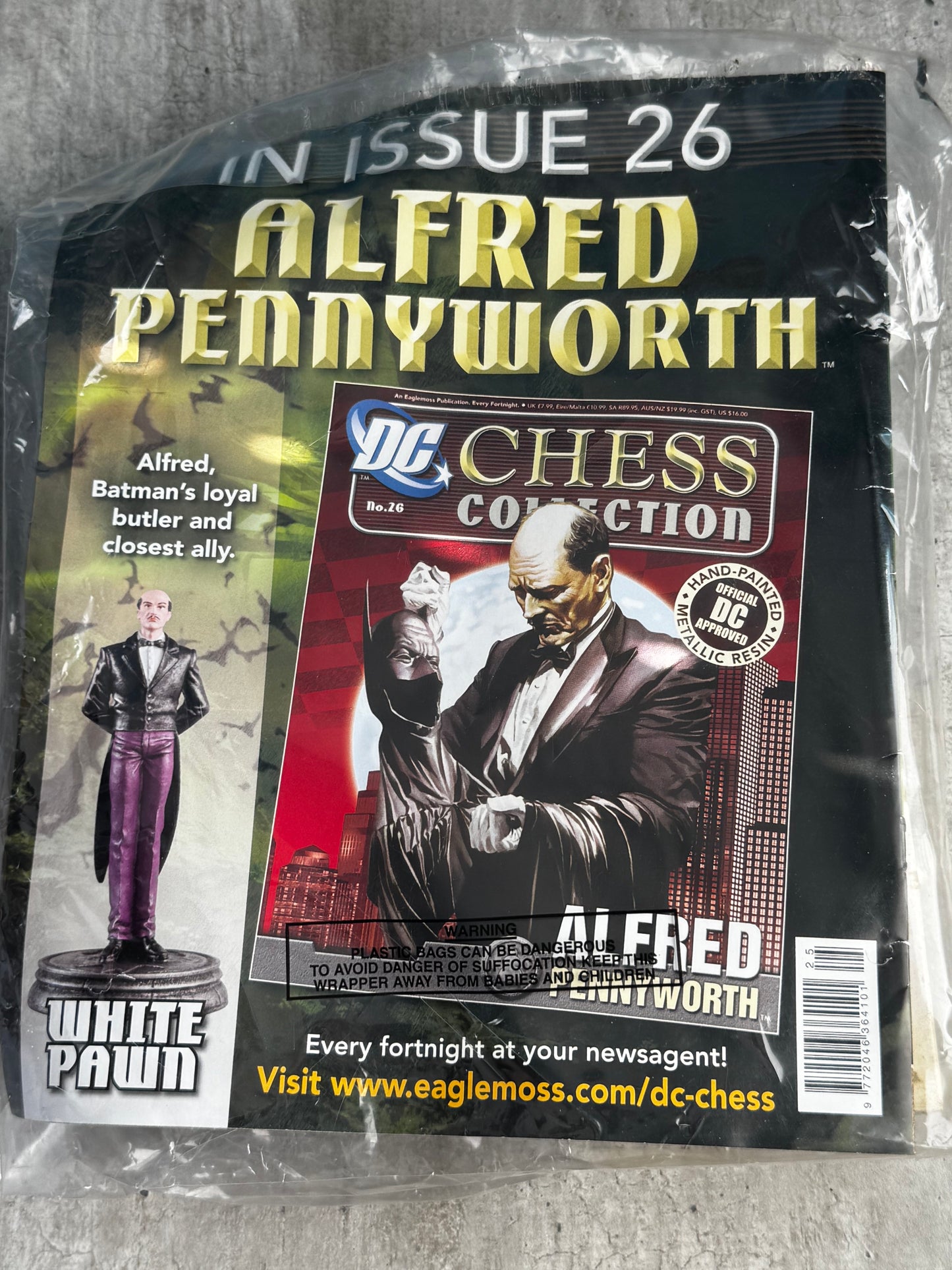 Colección de ajedrez DC de Eaglemoss con revista n.° 25 - Máscara negra - MBC