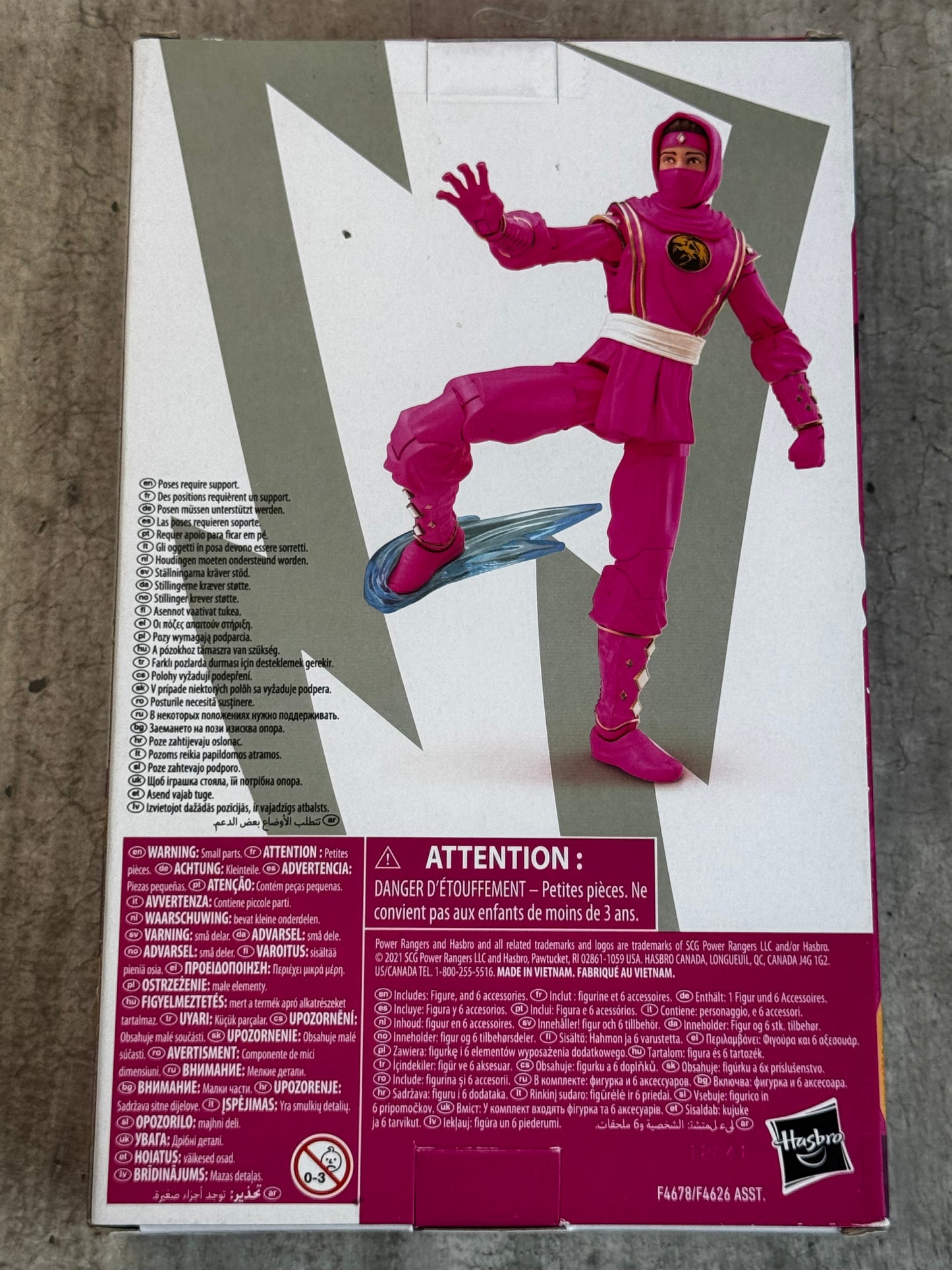 Power Rangers - Mighty Morphin Ninja Ranger Rosa - VF+