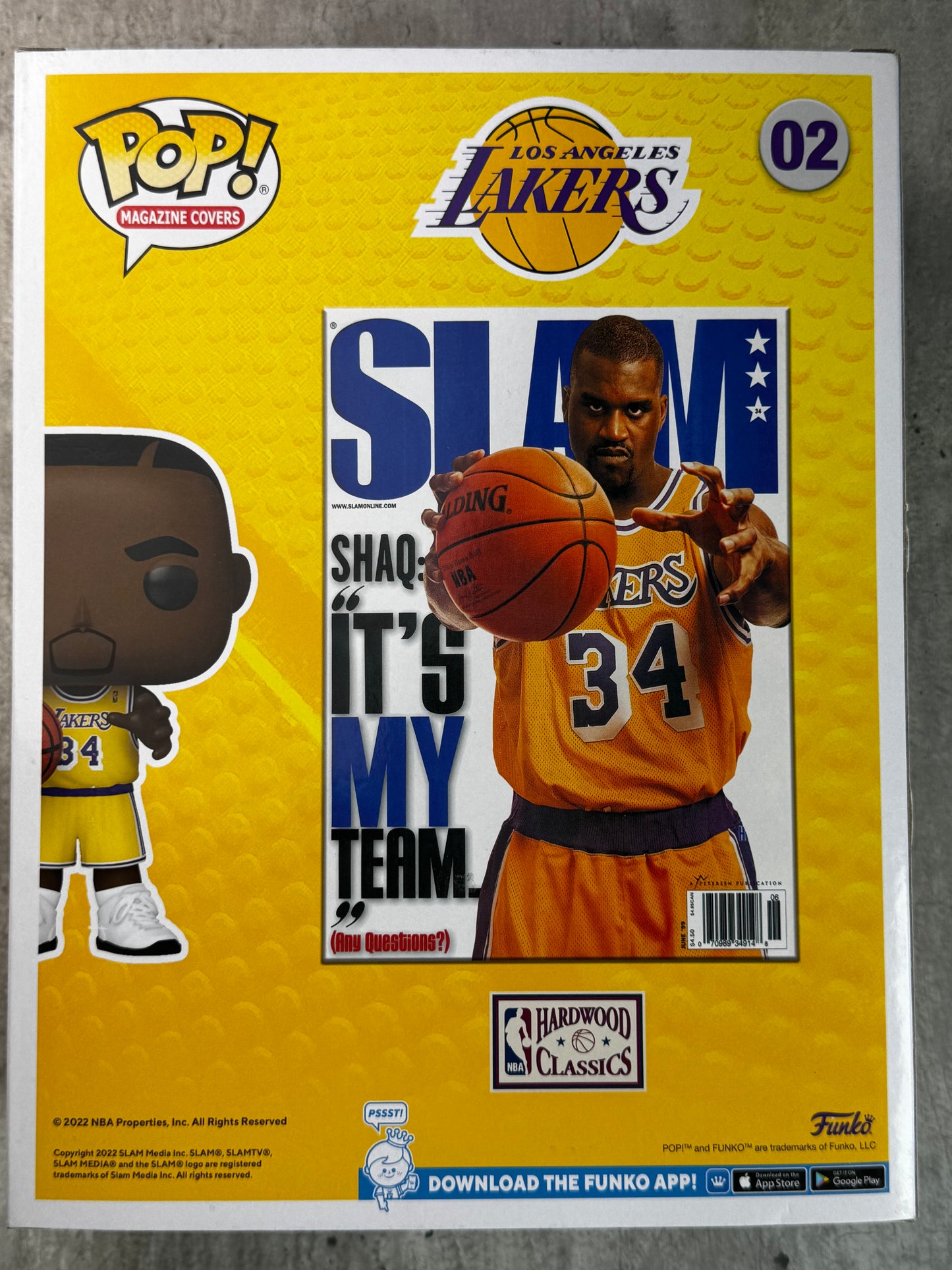Figura de portada de revista Funko Pop: NMA Slam #02 Shaquille O'Neal - VF+