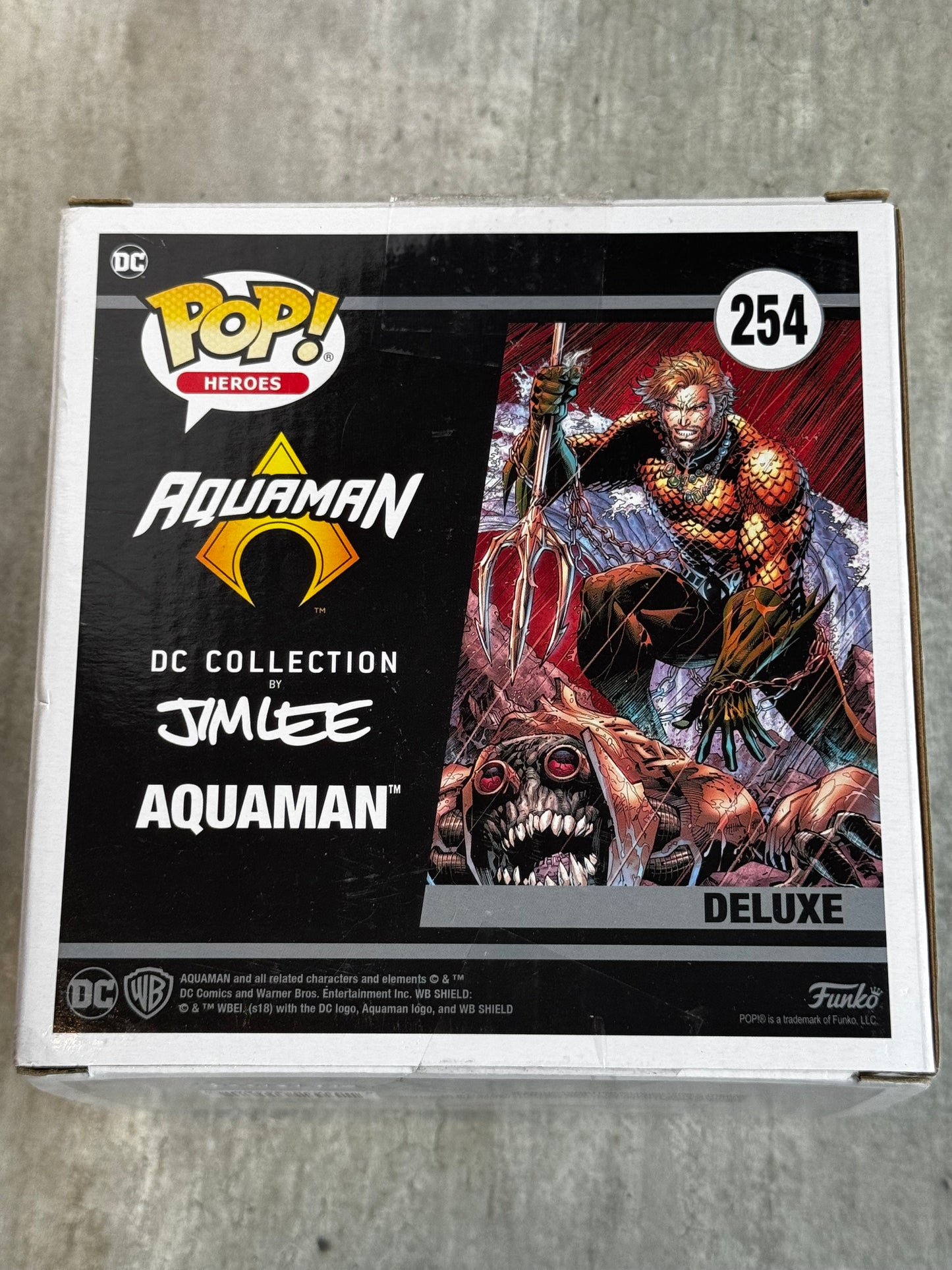 Funko Pop Aquaman 254 DC Jim Lee Deluxe Collection - VF+