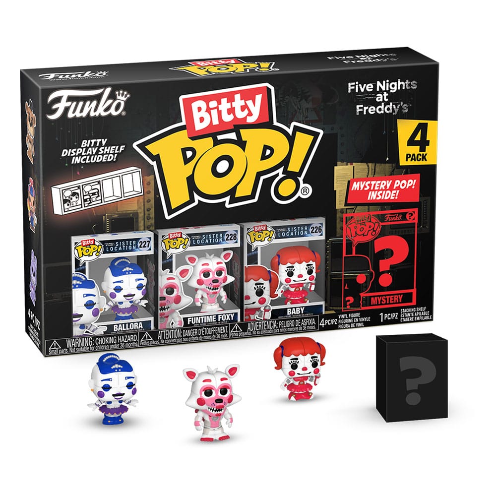 Five Nights at Freddy's Bitty Pop! Figure 4-Pack Ballora 2,5cm - M 1