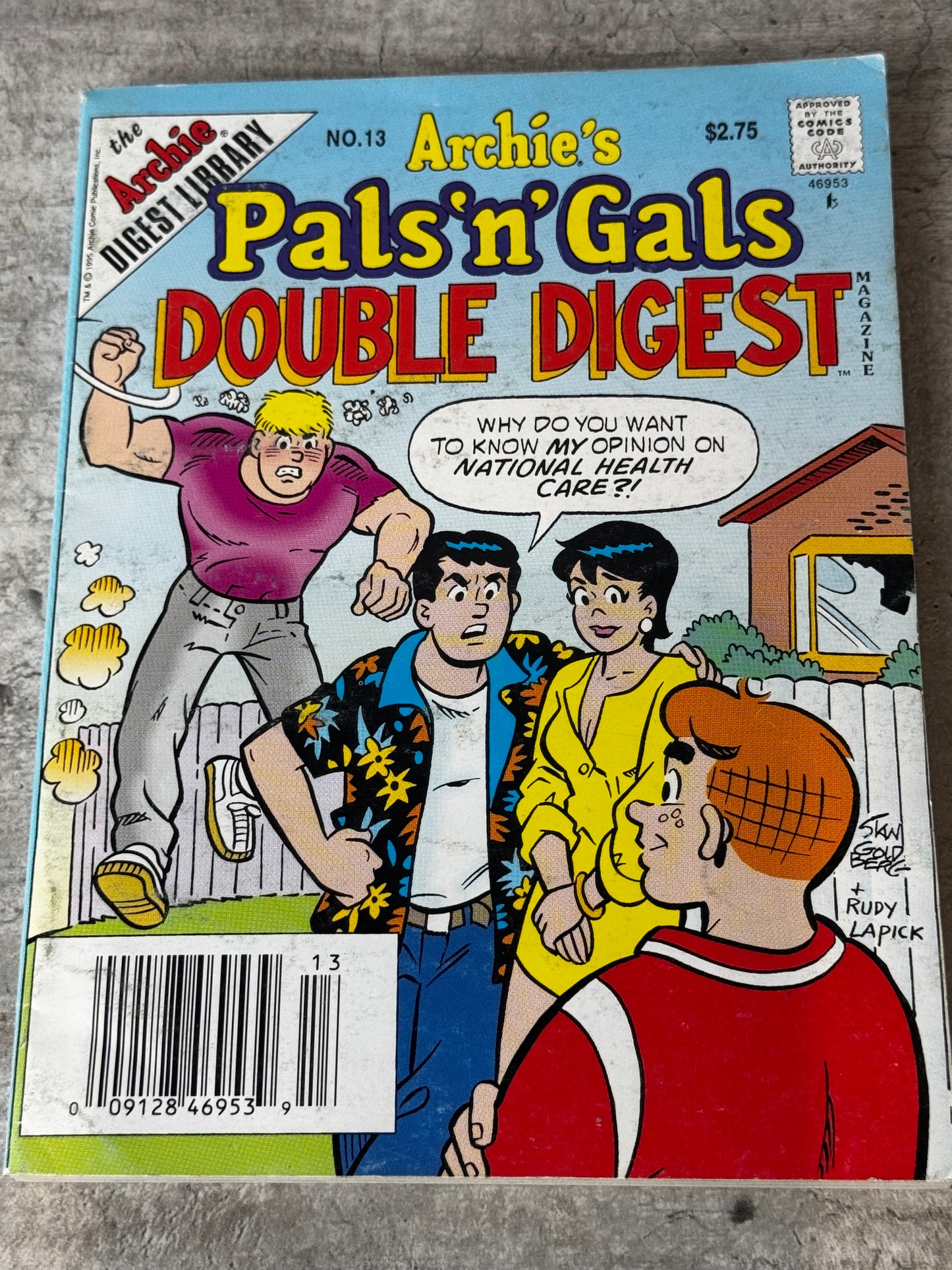 1995 - Archie's Pals 'n' Gals Double Digest Magazine #13 Var. A - VF+ - ENG 1
