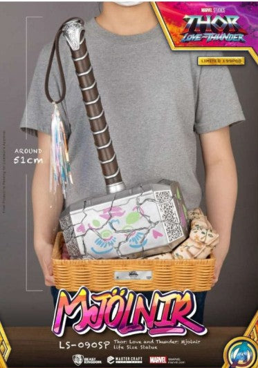 Marvel: Thor Love and Thunder - Mjölnir Love Version 1:1 Scale Statue - On-Demand
