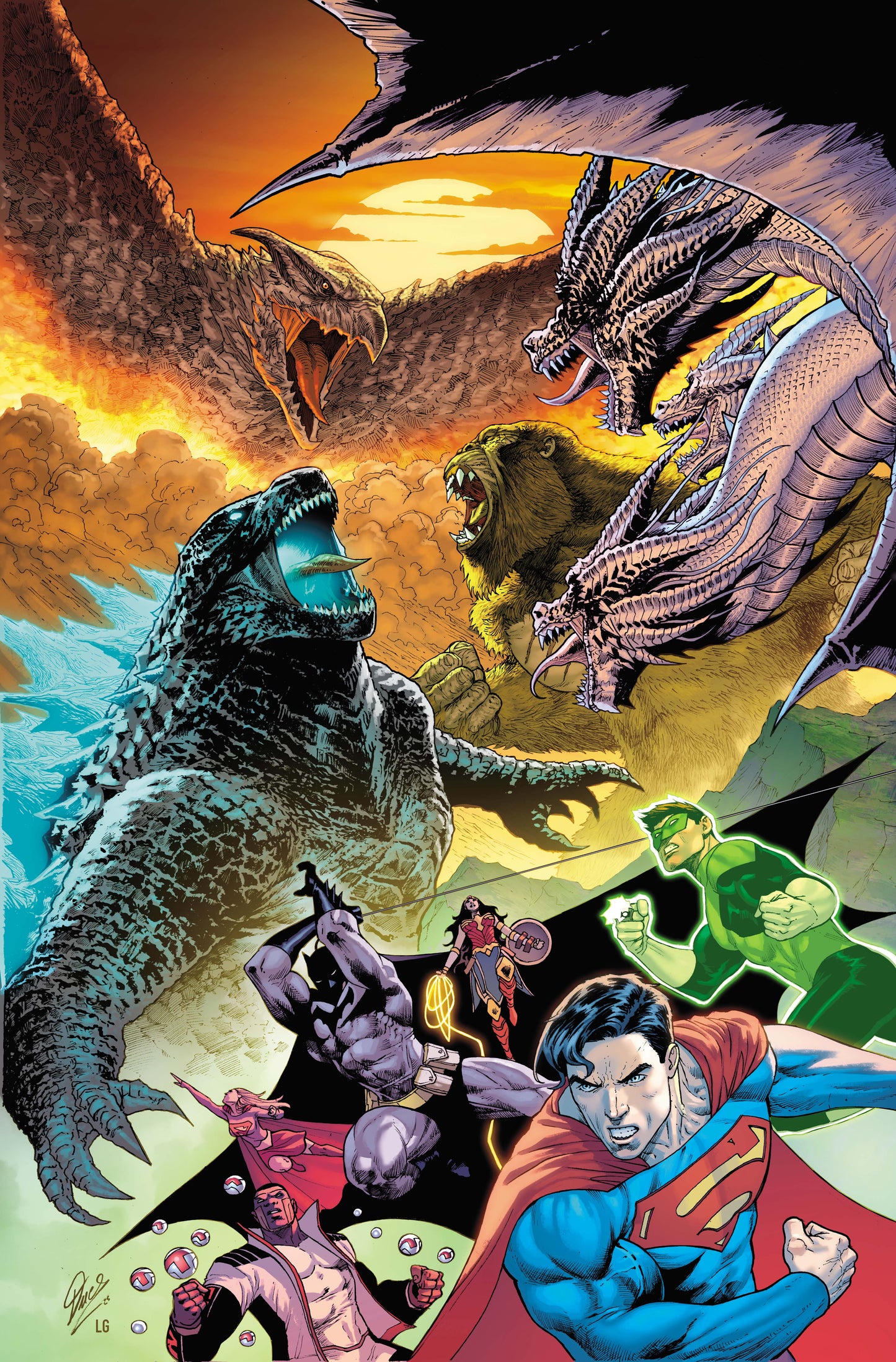 2025 - Justice League Vs Godzilla Vs Kong 2 #7 (Of 7) Cvr A Christian Duce - M - ENG 1