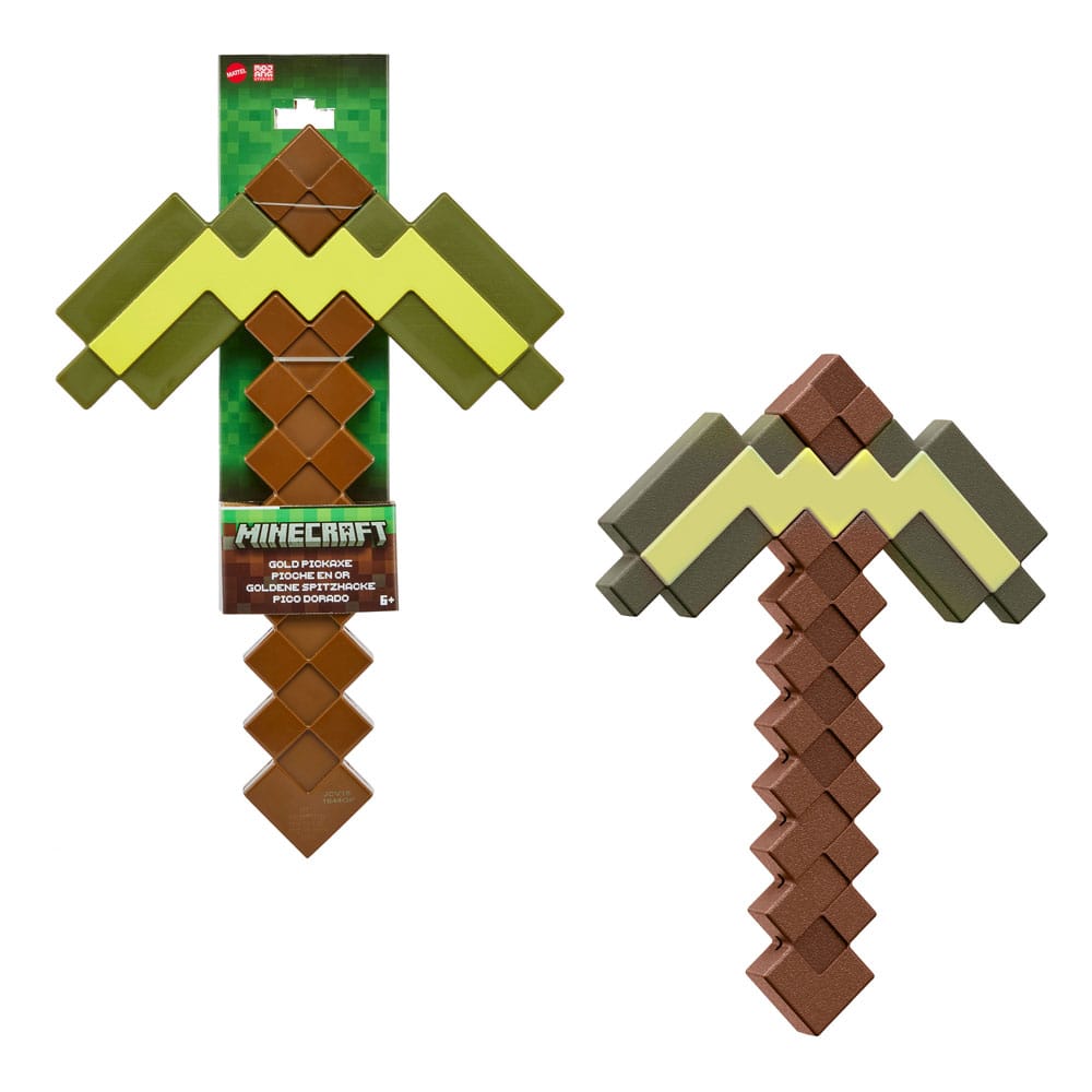 Minecraft Roleplay Replica Gold Pickaxe - M 5