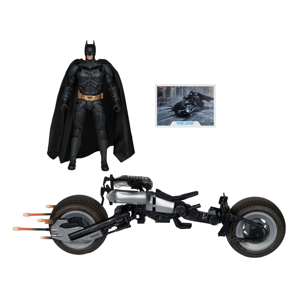 The Dark Knight Action Figure Vehicle Batman & The Batpod 18cm - M 4