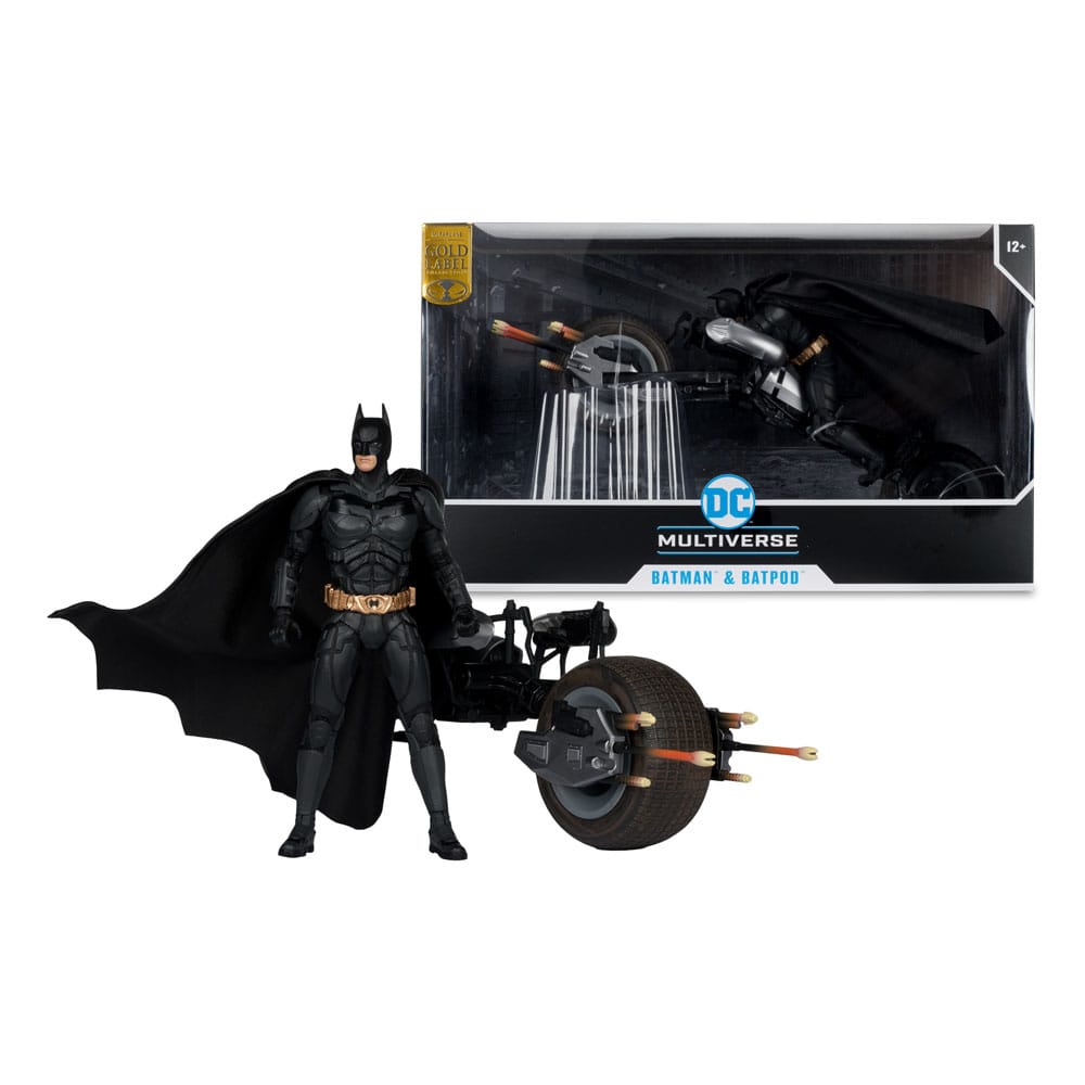 The Dark Knight Action Figure Vehicle Batman & The Batpod 18cm - M 5