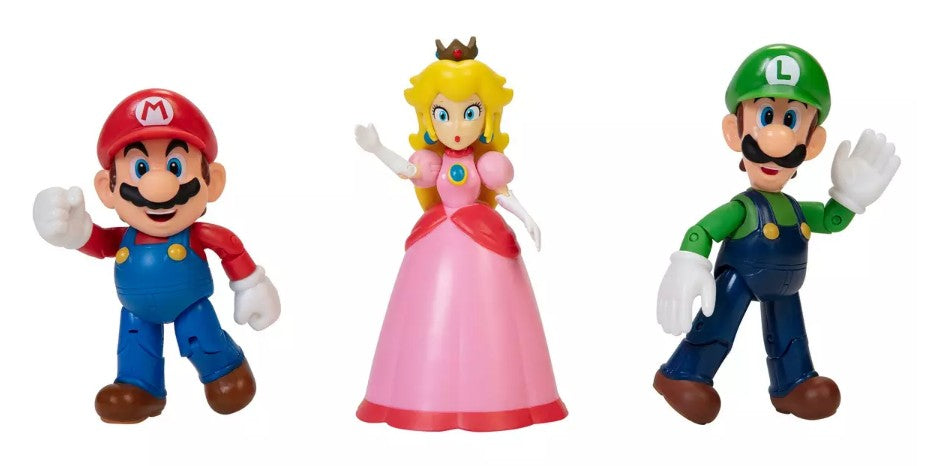 Super Mario Super Mario 4 3 pack Mushroom Kingdom Diorama Set - M 2
