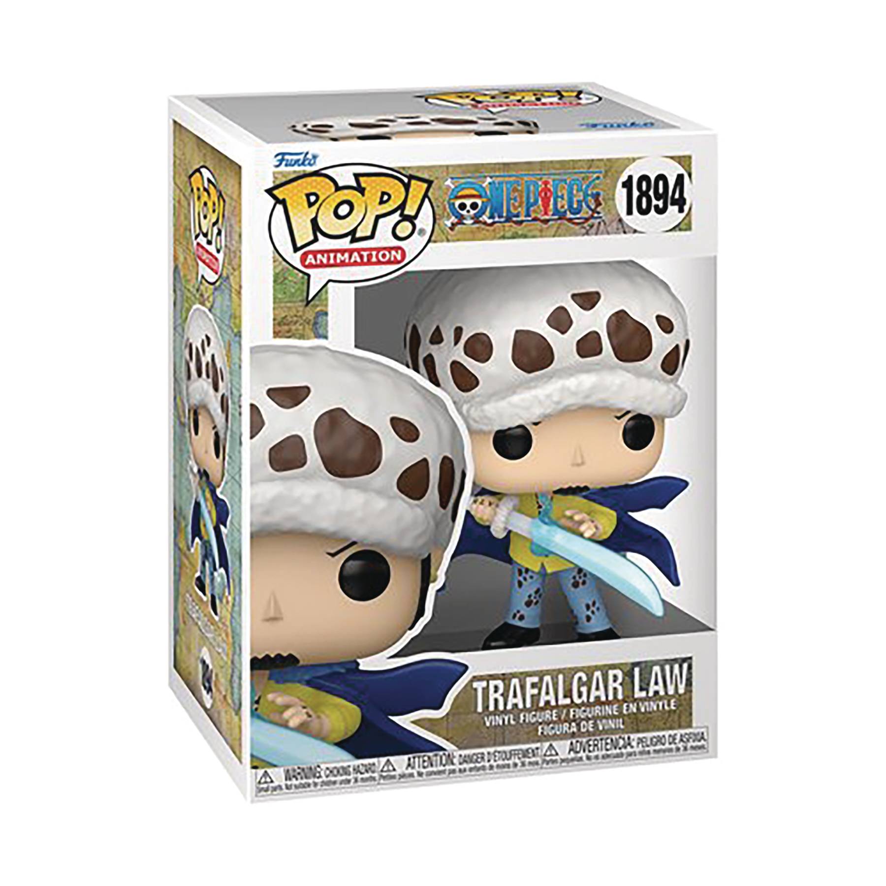 Pop Animation One Piece Trafalgar Law With Blue Anesthesia Fig - M 1