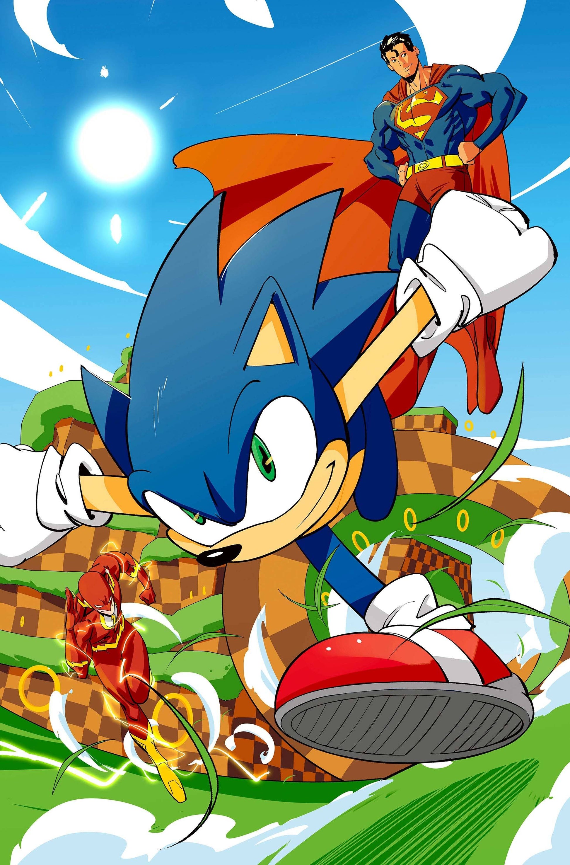 2025 - DC X Sonic The Hedgehog #4 Var. B - M - ENG 1