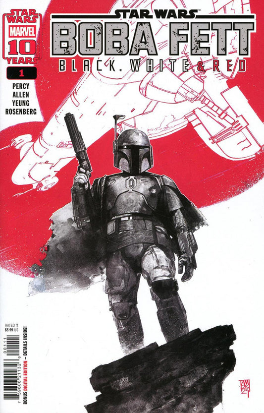 2025 - Star Wars: Boba Fett - Black, White And Red #1 Var. A - M - ENG 1