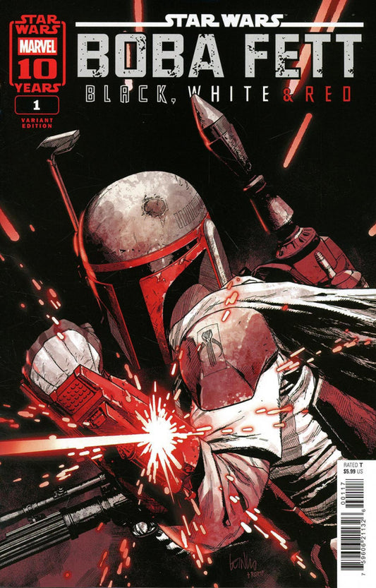 2025 - Star Wars: Boba Fett - Black, White And Red #1 Var. E - M - ENG 1