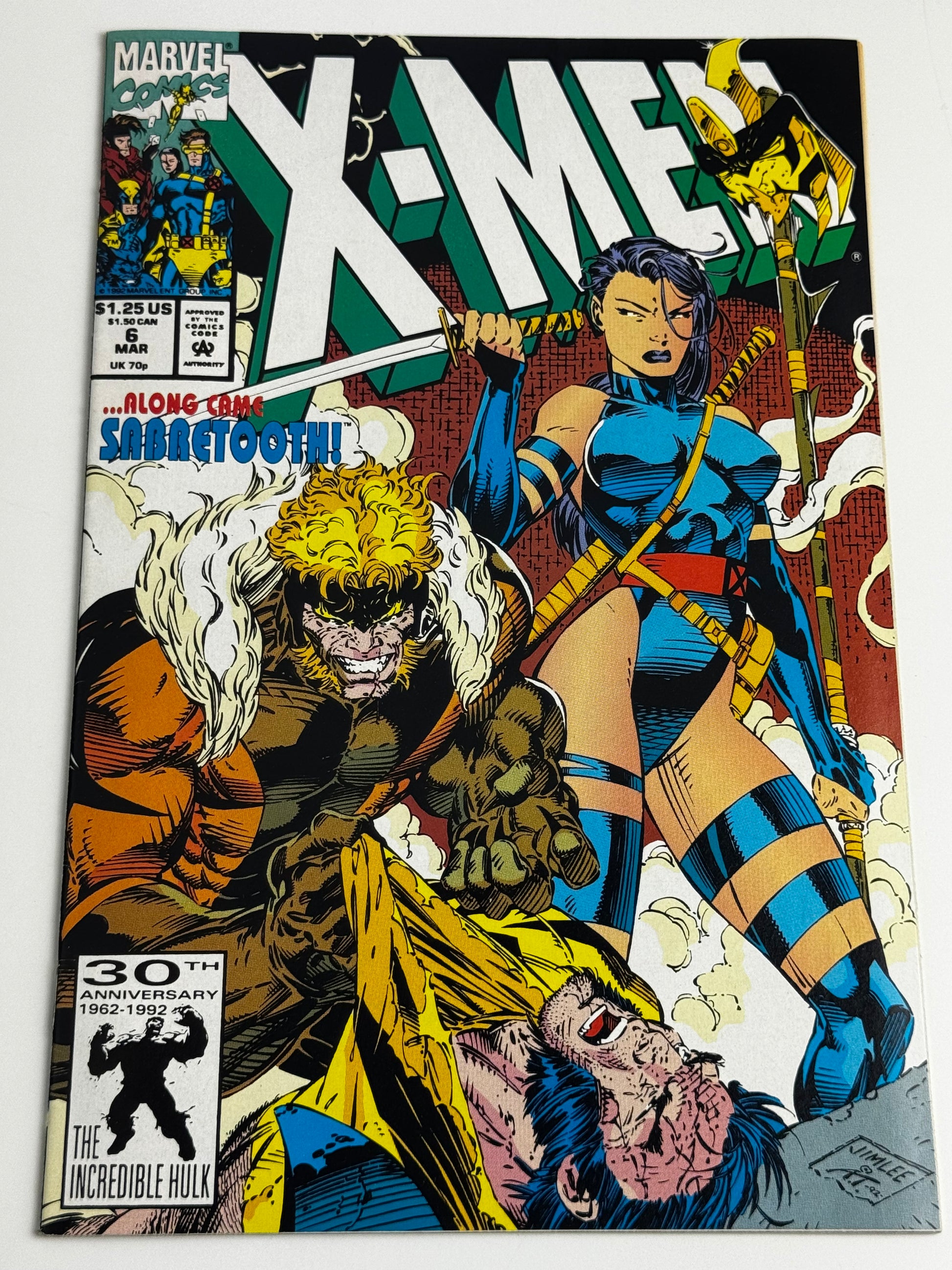 1992 - X-Men, Vol. 1 #6 Var. A - Farther Still - NM- - ENG 1