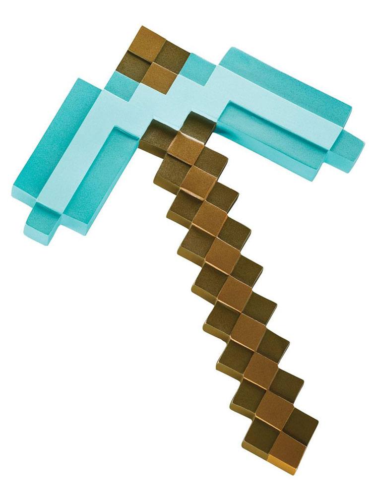 Minecraft Plastic Replica Diamond Pickaxe 40 cm - M 1