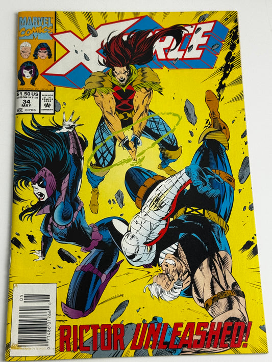 1994 - X-Force, Vol. 1 #34 Var. B - Guns And Poses - NM - ENG 1