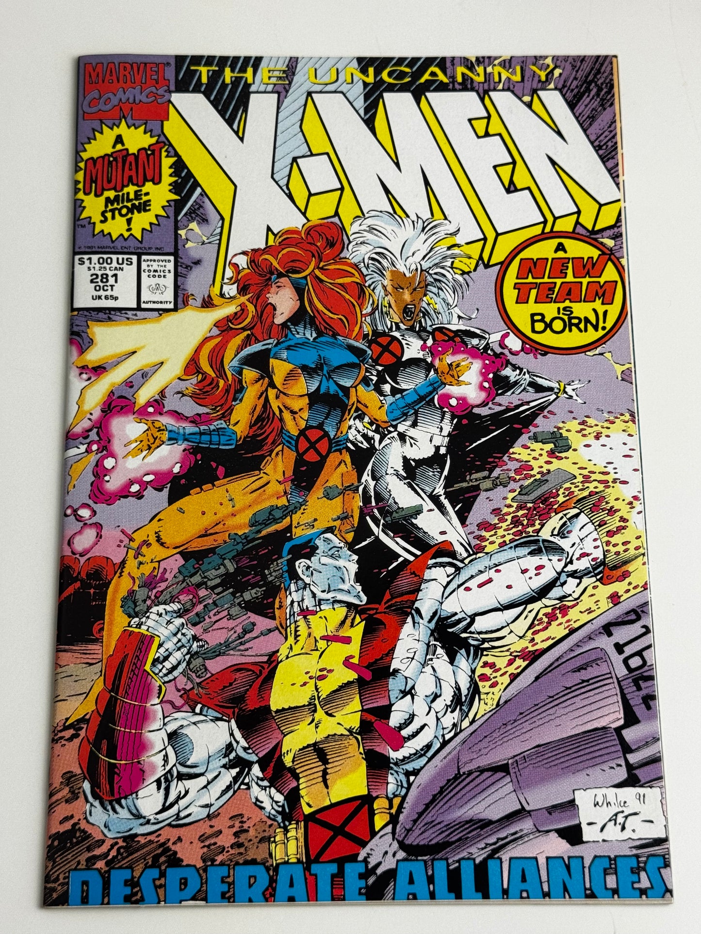1991 - Uncanny X-Men, Vol. 1 #281 Var. A - Fresh Upstart - NM- - ENG 1